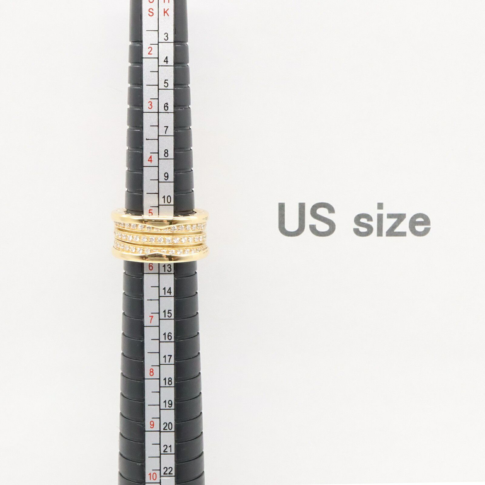 Bvlgari Bvlgari Bvlgari B-zero1 Au750 Diamond Ring Size 10 Leather Ring Size ONE SIZE - 5 Thumbnail