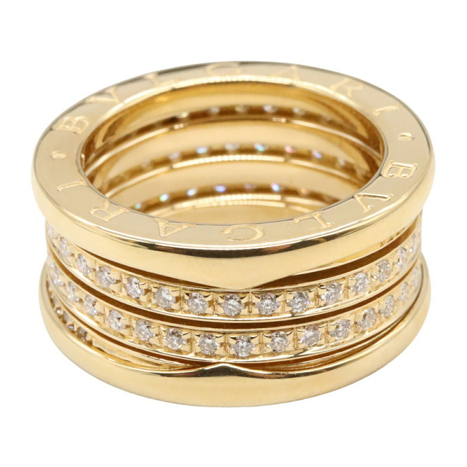 Bvlgari Bvlgari Bvlgari B-zero1 Au750 Diamond Ring Size 10 Leather Ring Size ONE SIZE - 2 Thumbnail