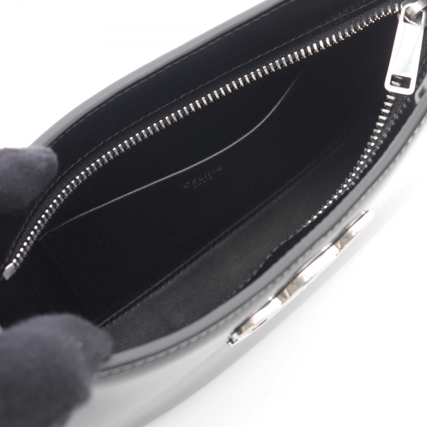 Celine Celine Celine Tilly Trionphe Leather Shoulder Bag Leather Shoulder Bag 115703BF438SI Size ONE SIZE - 3 Thumbnail