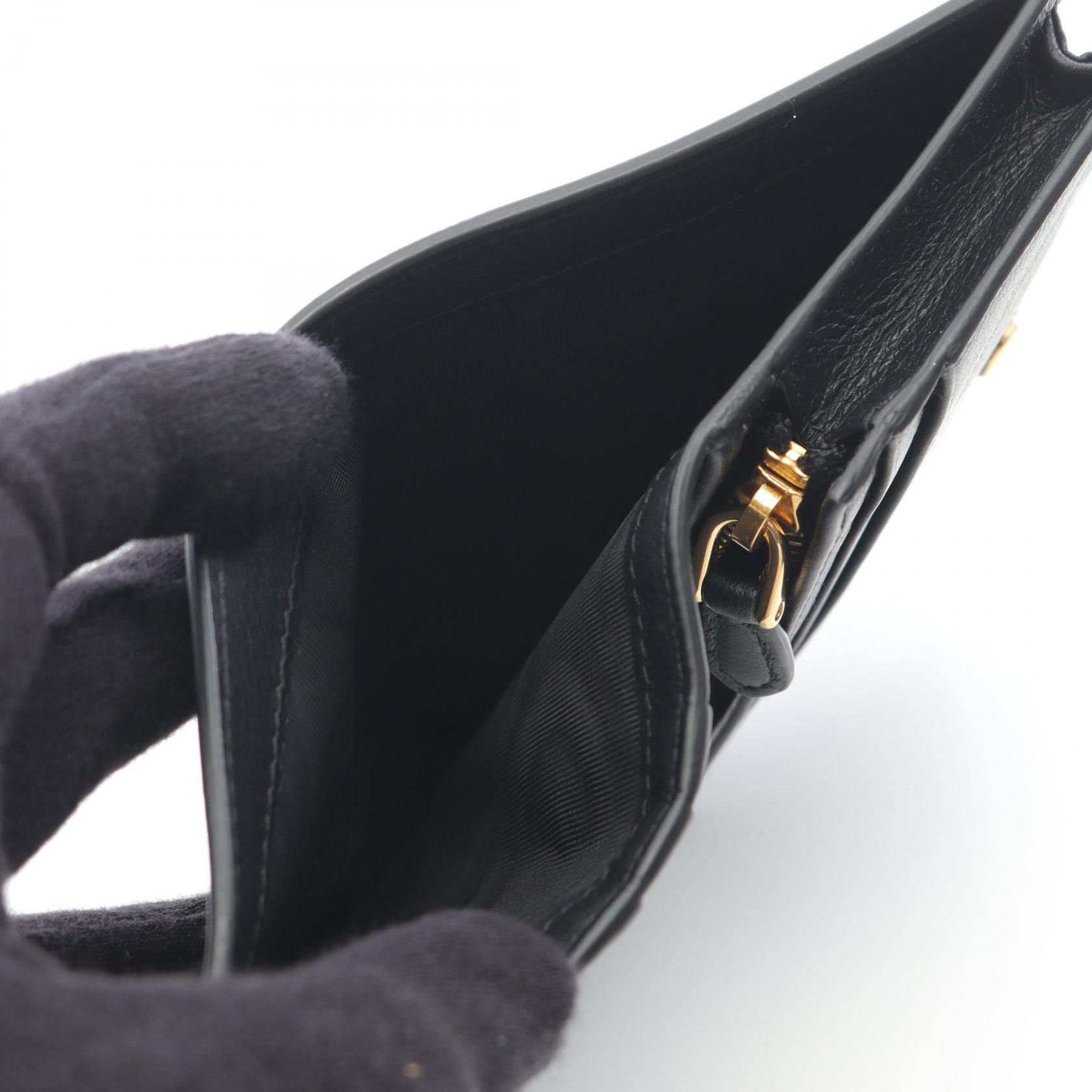 Prada Prada Prada SOFT GRAIN Leather Wallet Leather Short Wallet 1MV0212CYSF0002 Size ONE SIZE - 6 Thumbnail
