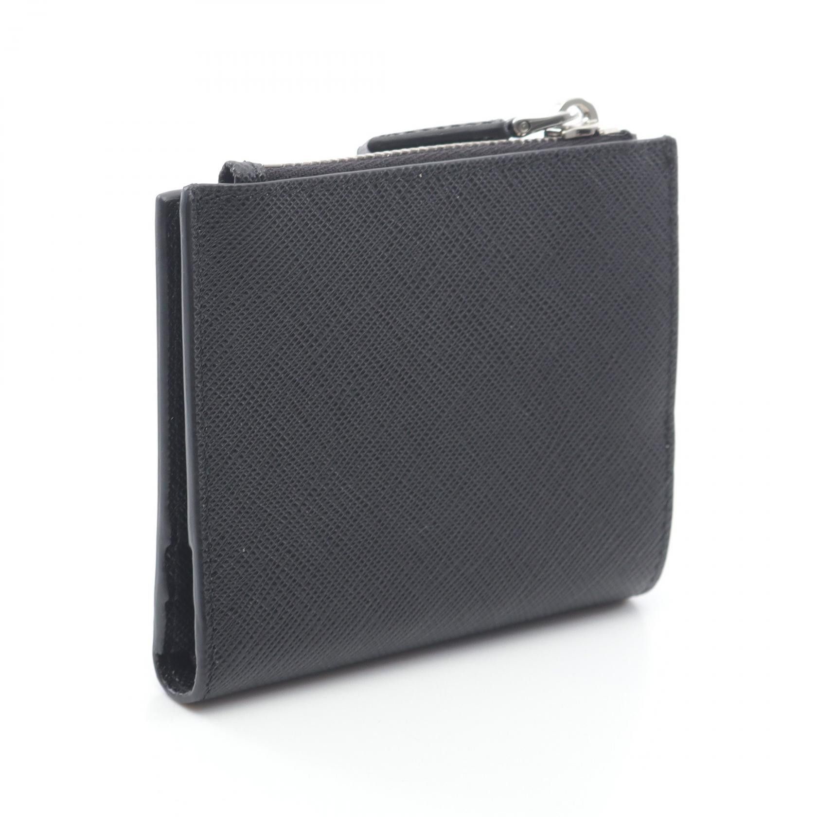 Prada Prada Prada SAFFIANO TRIANG Saffiano Leather Wallet Leather Short Wallet 2ML049QHHF0002 Size ONE SIZE - 2 Thumbnail