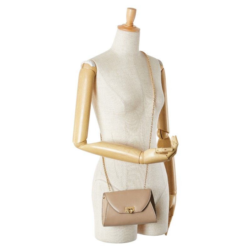 Salvatore Ferragamo Salvatore Ferragamo Salvatore Ferragamo Gancini Leather Shoulder Bag Leather Crossbody Bag Size ONE SIZE - 14 Thumbnail