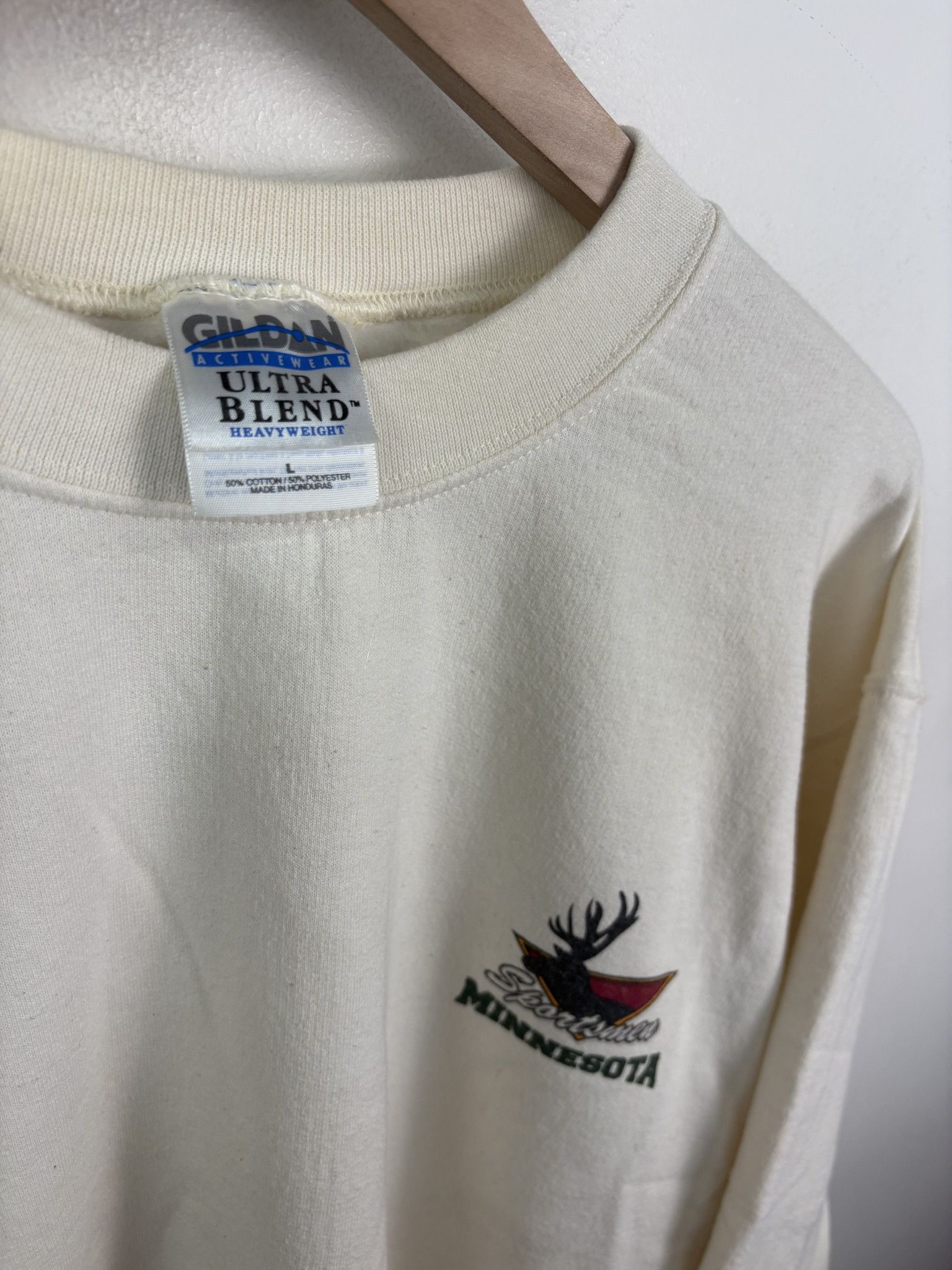 Vintage Vintage 90's Gildan Whitetail Deer Nature Grandma Pullover Crewneck Size L Size US L / EU 52-54 / 3 - 2 Thumbnail