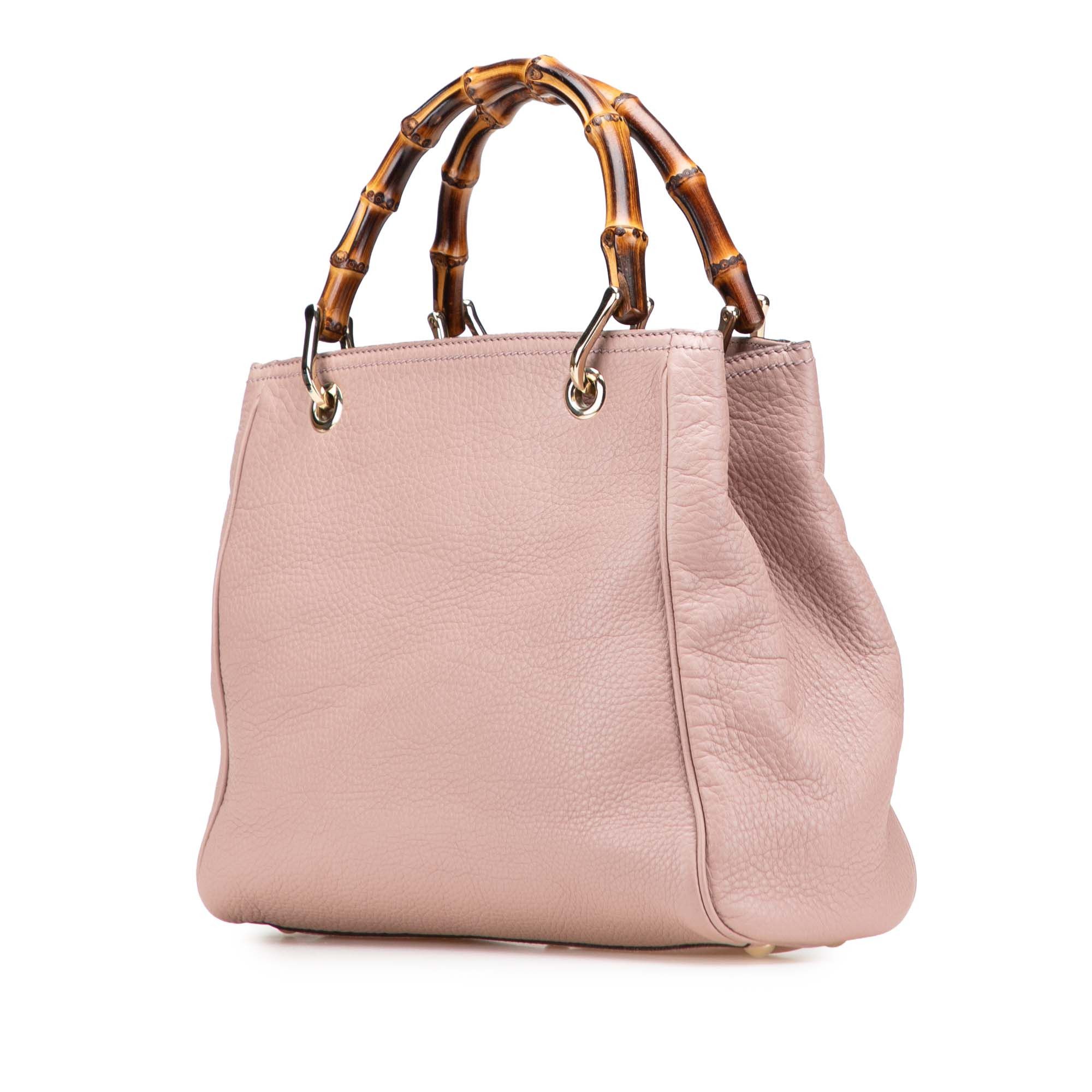 Gucci Gucci Small Calfskin Bamboo Shopper Satchel Size ONE SIZE - 2 Thumbnail