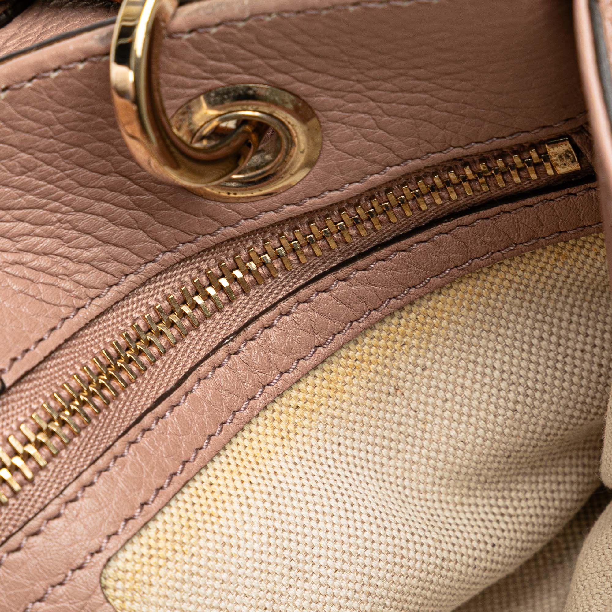 Gucci Gucci Small Calfskin Bamboo Shopper Satchel Size ONE SIZE - 8 Thumbnail