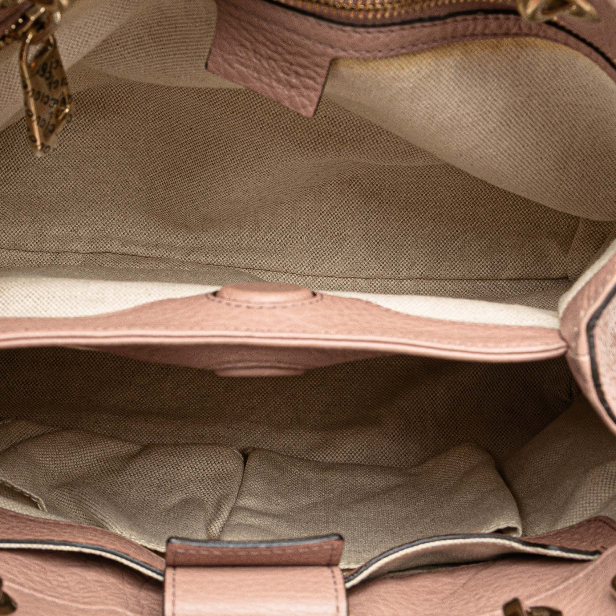 Gucci Gucci Small Calfskin Bamboo Shopper Satchel Size ONE SIZE - 4 Thumbnail