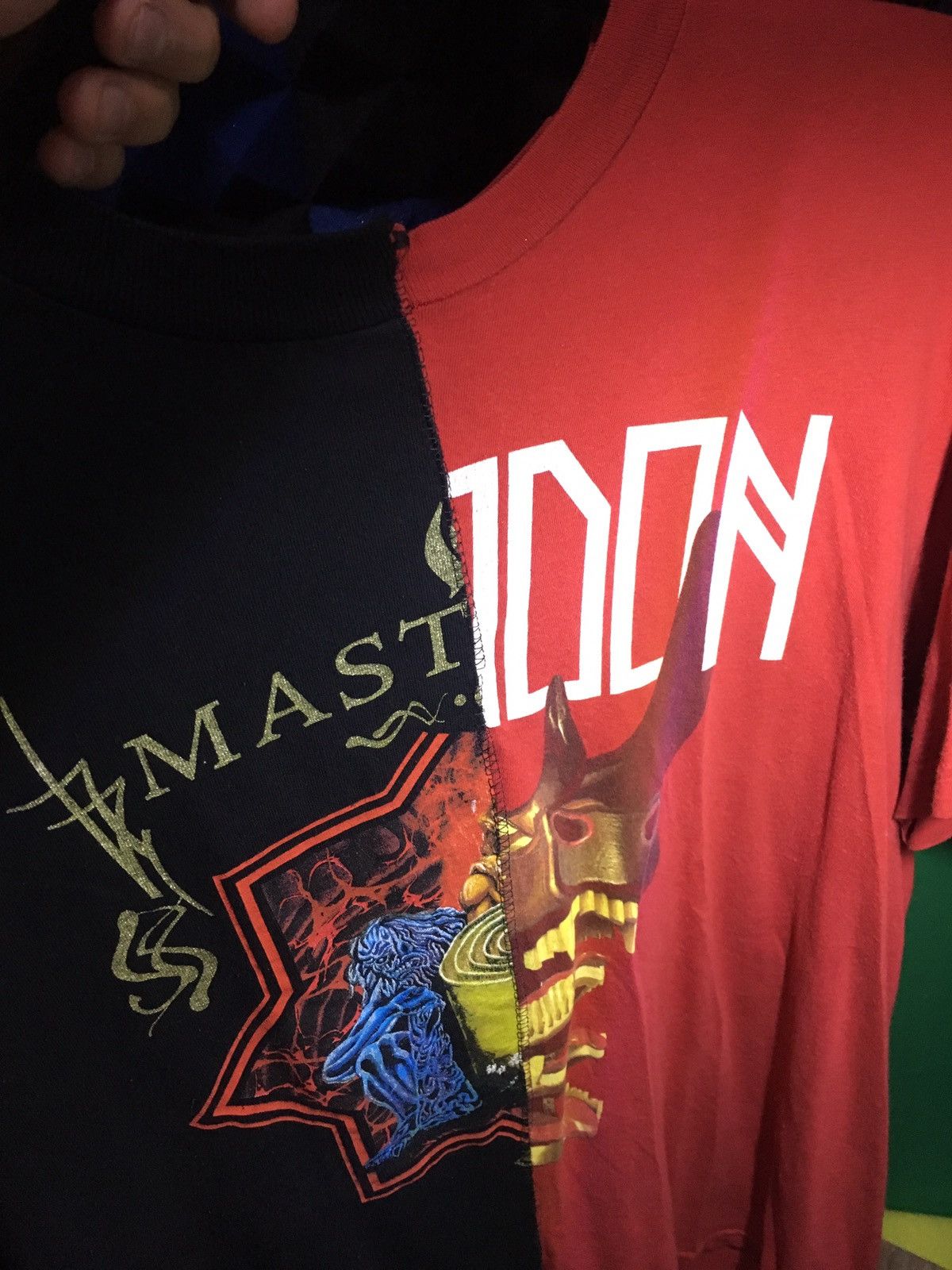 Band Tees × Vintage Mastodon Custom Vintage Split Band Tee Size US S / EU 44-46 / 1 - 1 Thumbnail