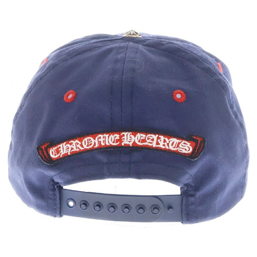 Chrome Hearts Triple Cross Embroidered Baseball Cap Navyred