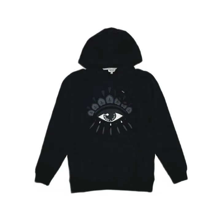 Kenzo Kenzo Eye Print Black Hoodie 0079 Size XS / US 0-2 / IT 36-38 - 2 Thumbnail