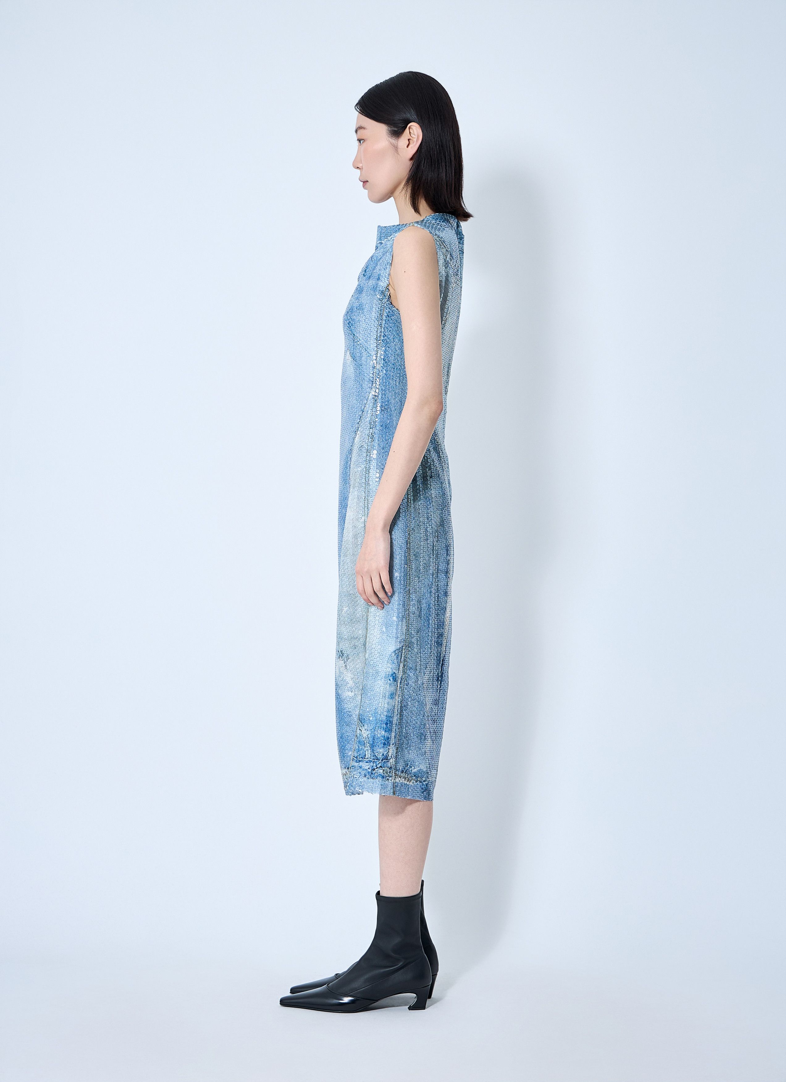 Acne Studios Printed Sequin Midi Dress Size S / US 4 / IT 40 - 3 Thumbnail