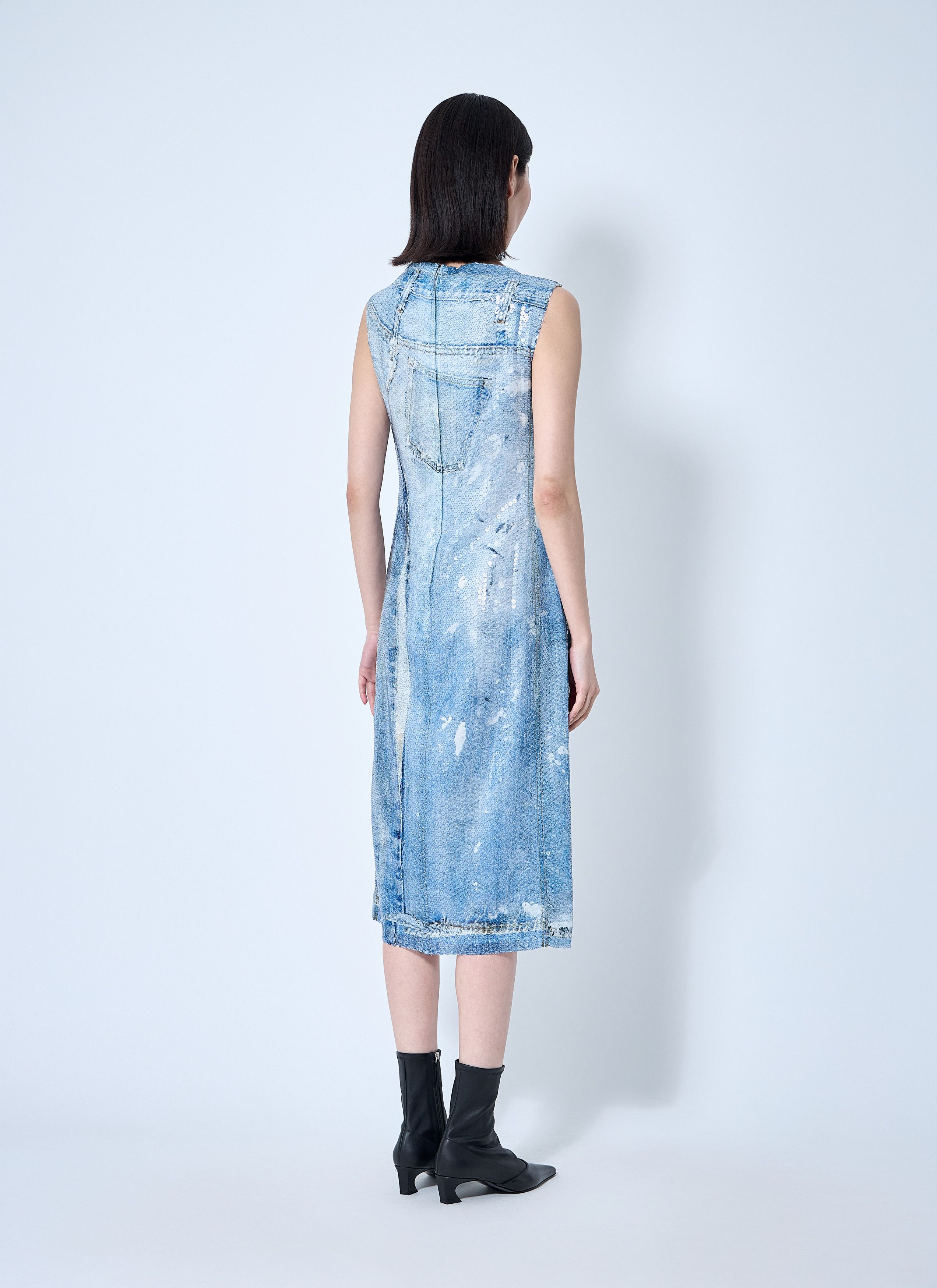 Acne Studios Printed Sequin Midi Dress Size S / US 4 / IT 40 - 4 Thumbnail
