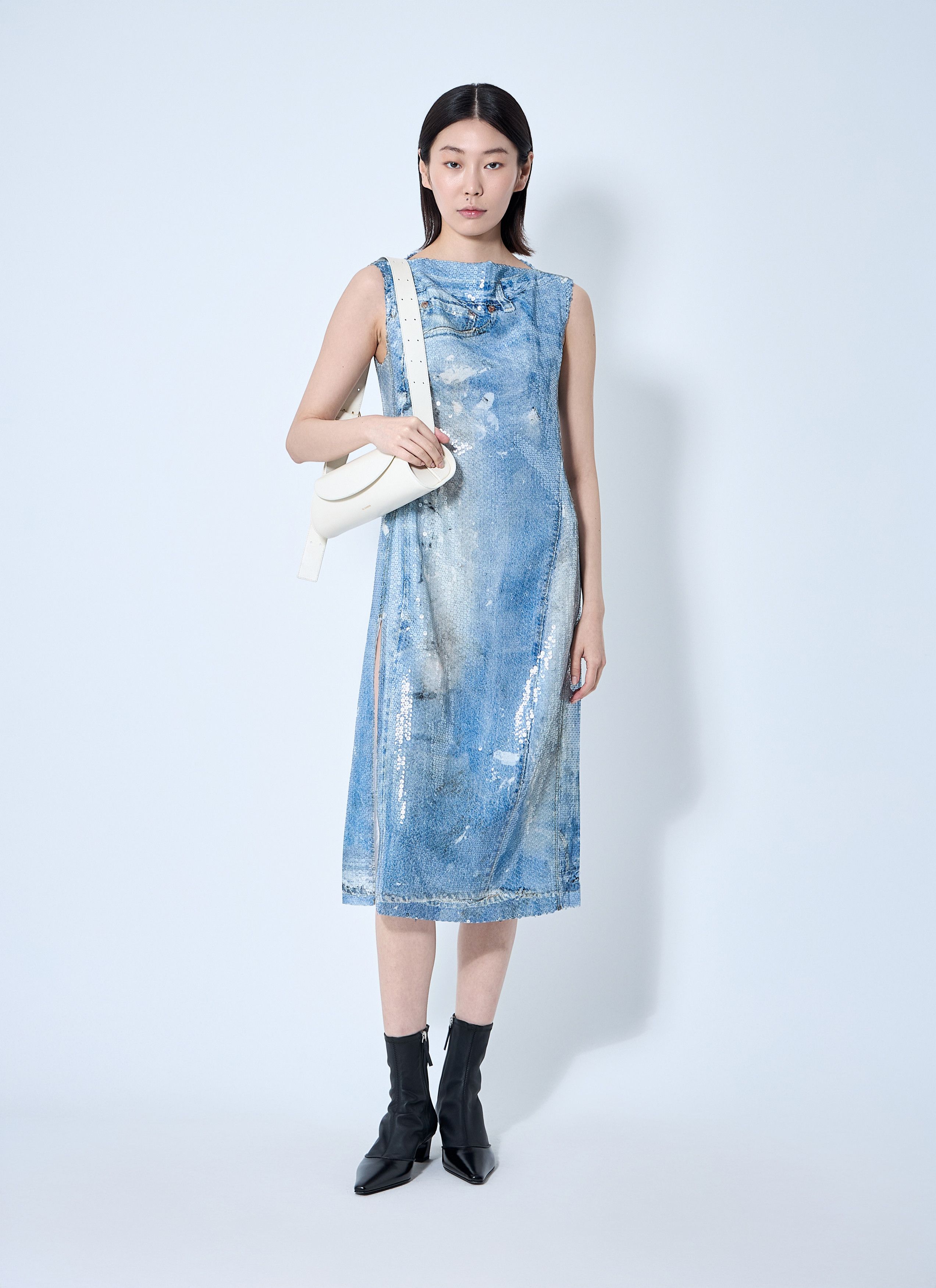 Acne Studios Printed Sequin Midi Dress Size S / US 4 / IT 40 - 2 Thumbnail