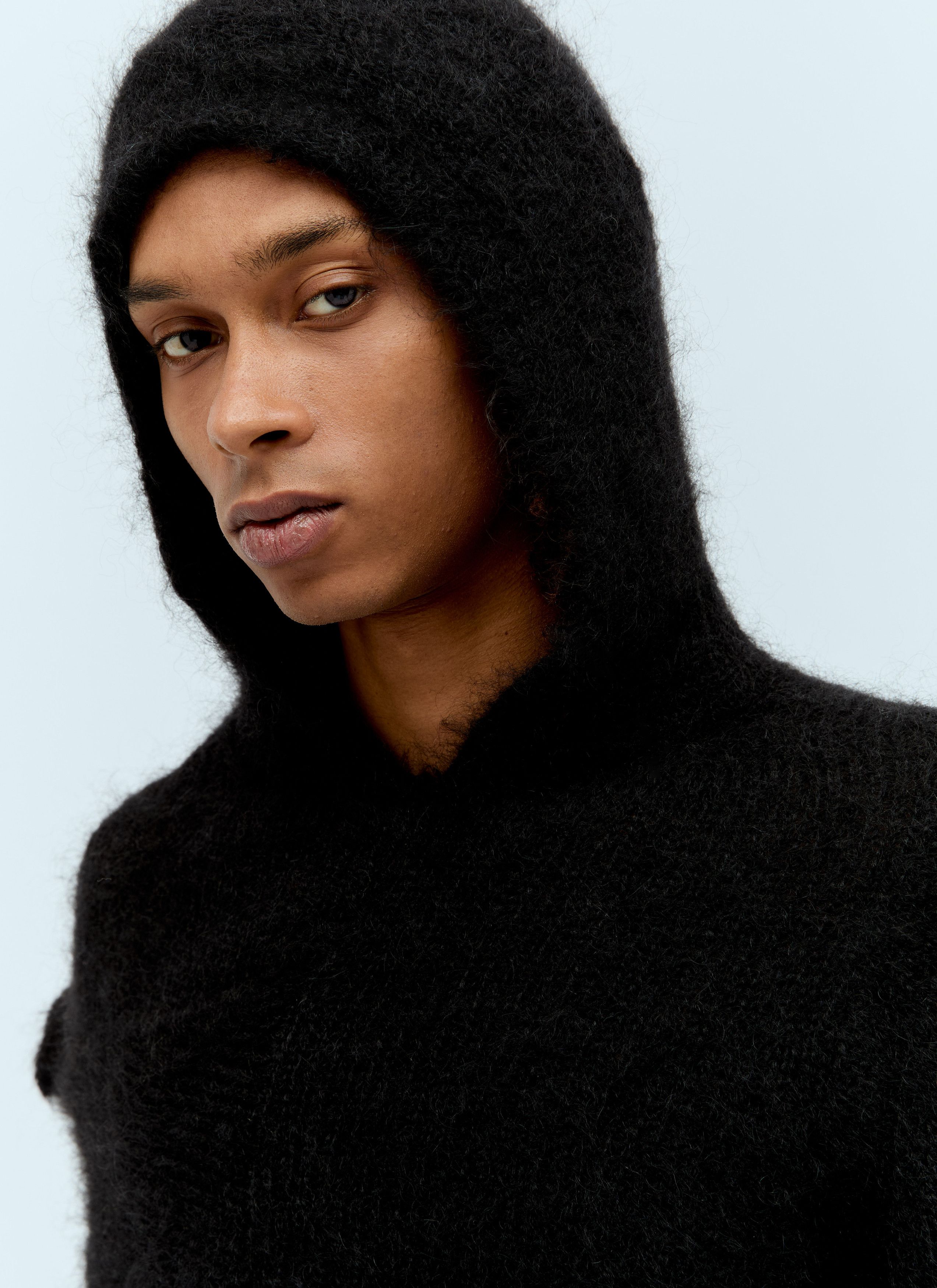 Aaron Esh Mohair Tied Hooded Sweater Size US XL / EU 56 / 4 - 2 Thumbnail
