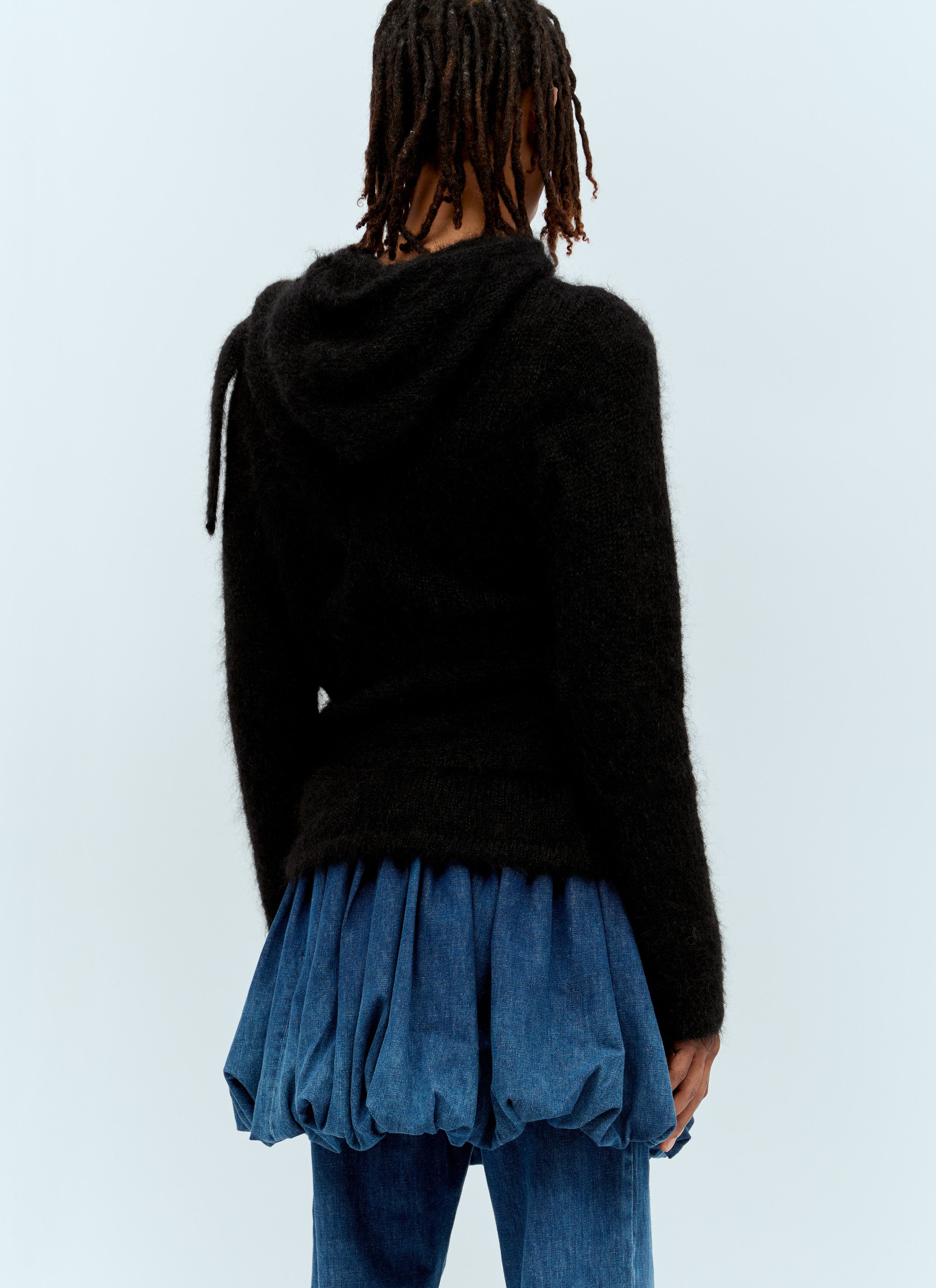 Aaron Esh Mohair Tied Hooded Sweater Size US XL / EU 56 / 4 - 4 Thumbnail