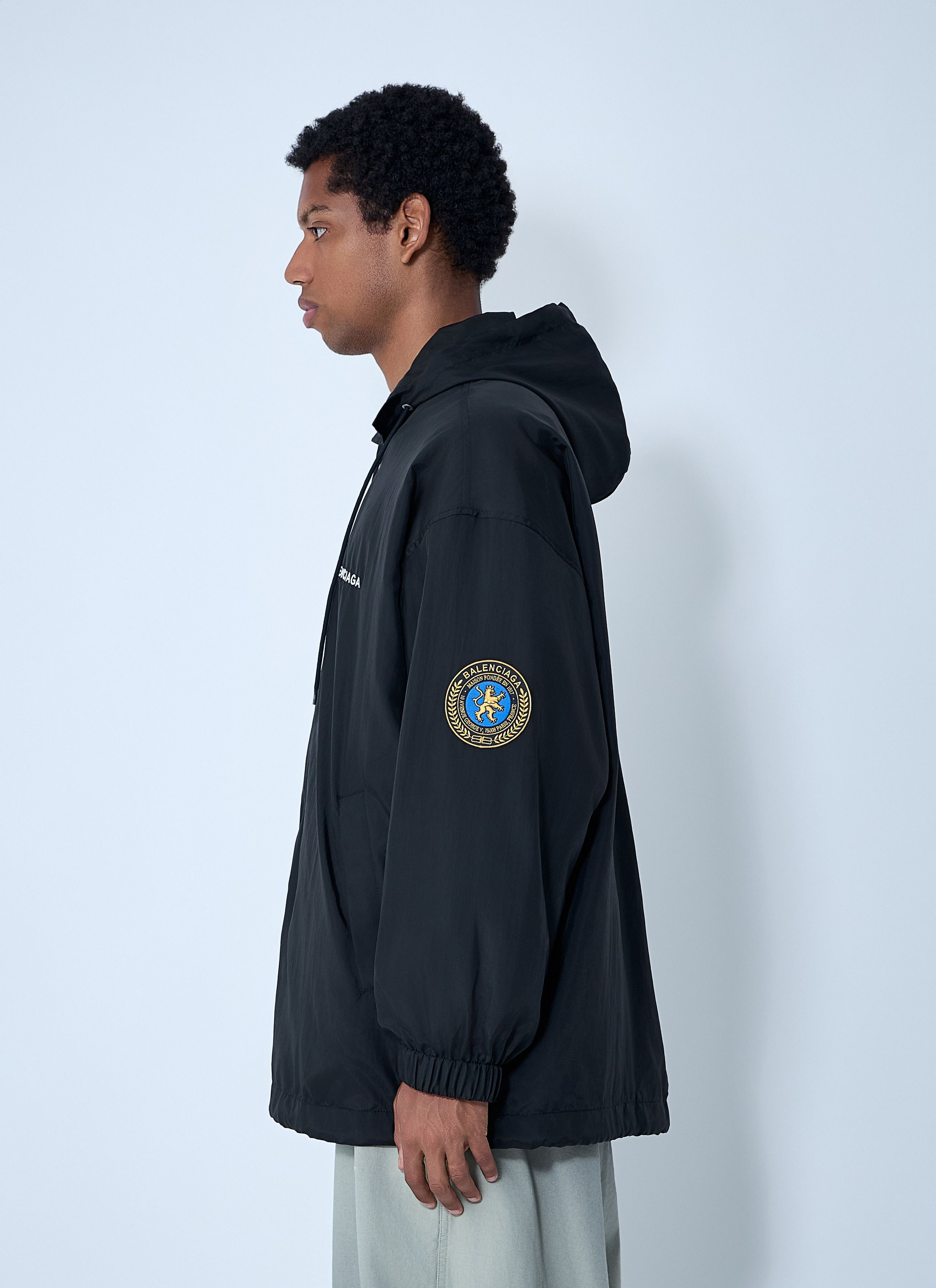 Balenciaga Logo Motif Windbreaker Jacket Size US L / EU 52-54 / 3 - 3 Thumbnail