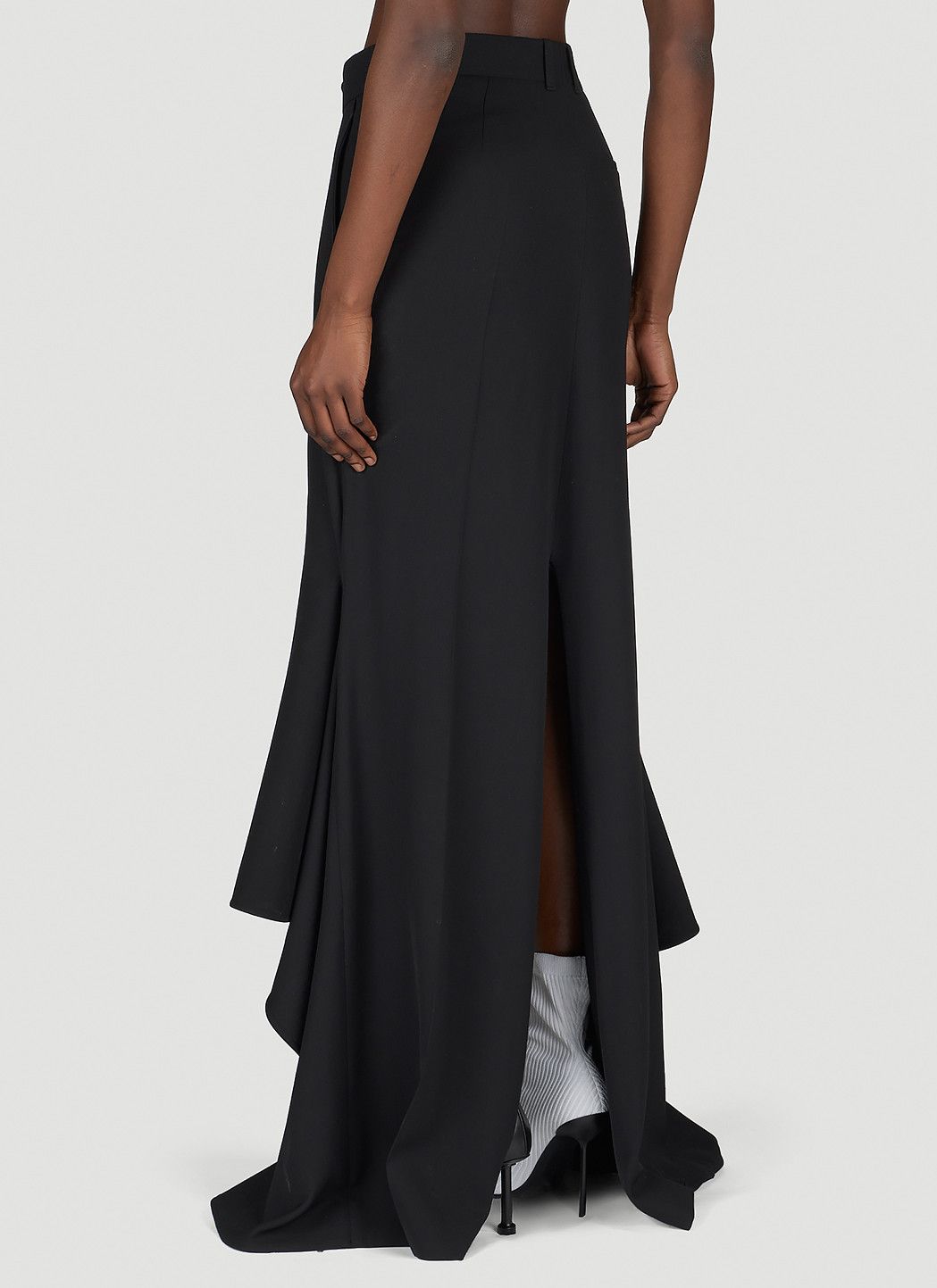 Balenciaga Godet Draped Skirt Size 34" / US 12 / IT 48 - 3 Thumbnail