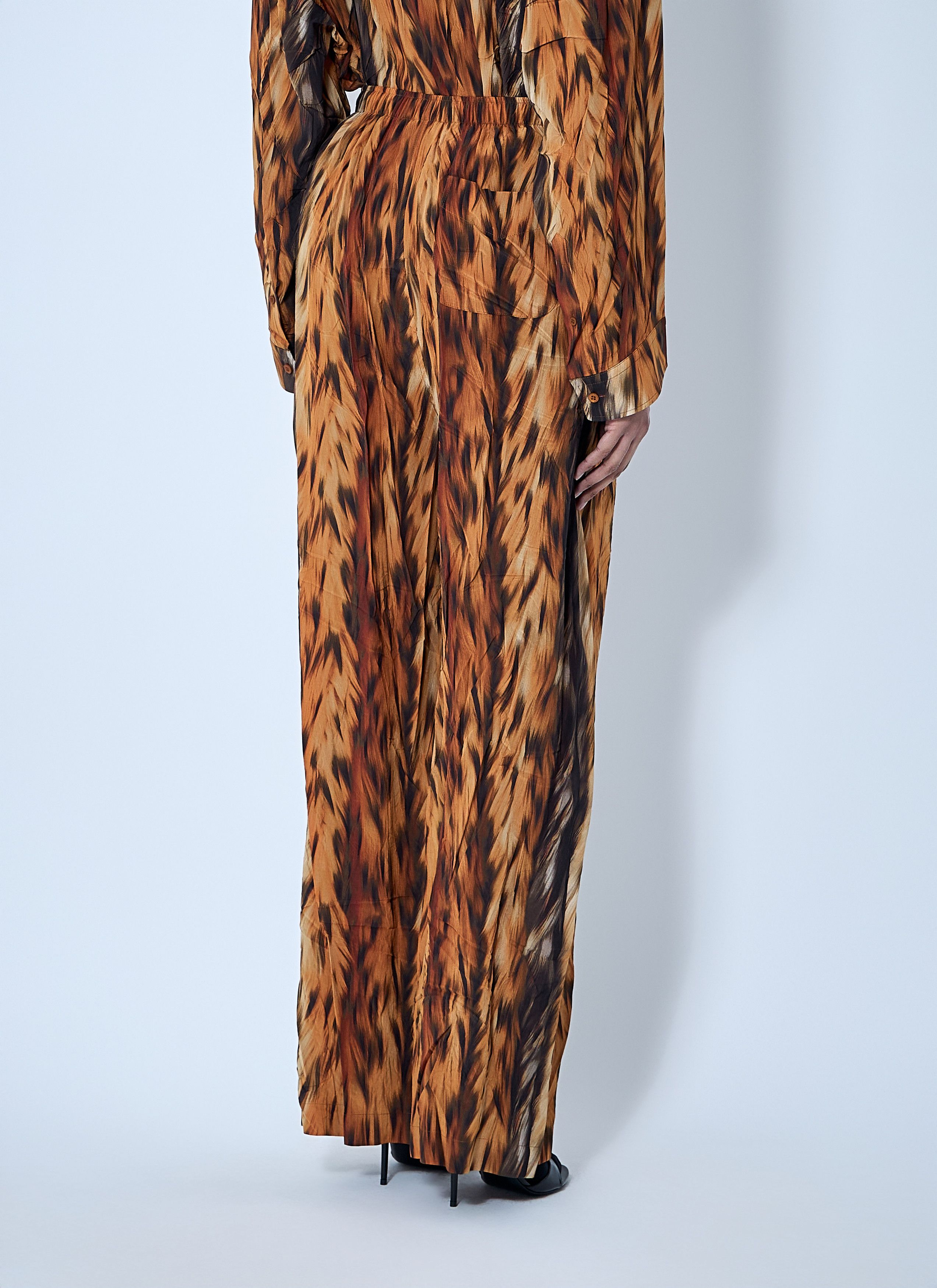Balenciaga AI Croc Silk Pants Size 28" / US 6 / IT 42 - 4 Thumbnail