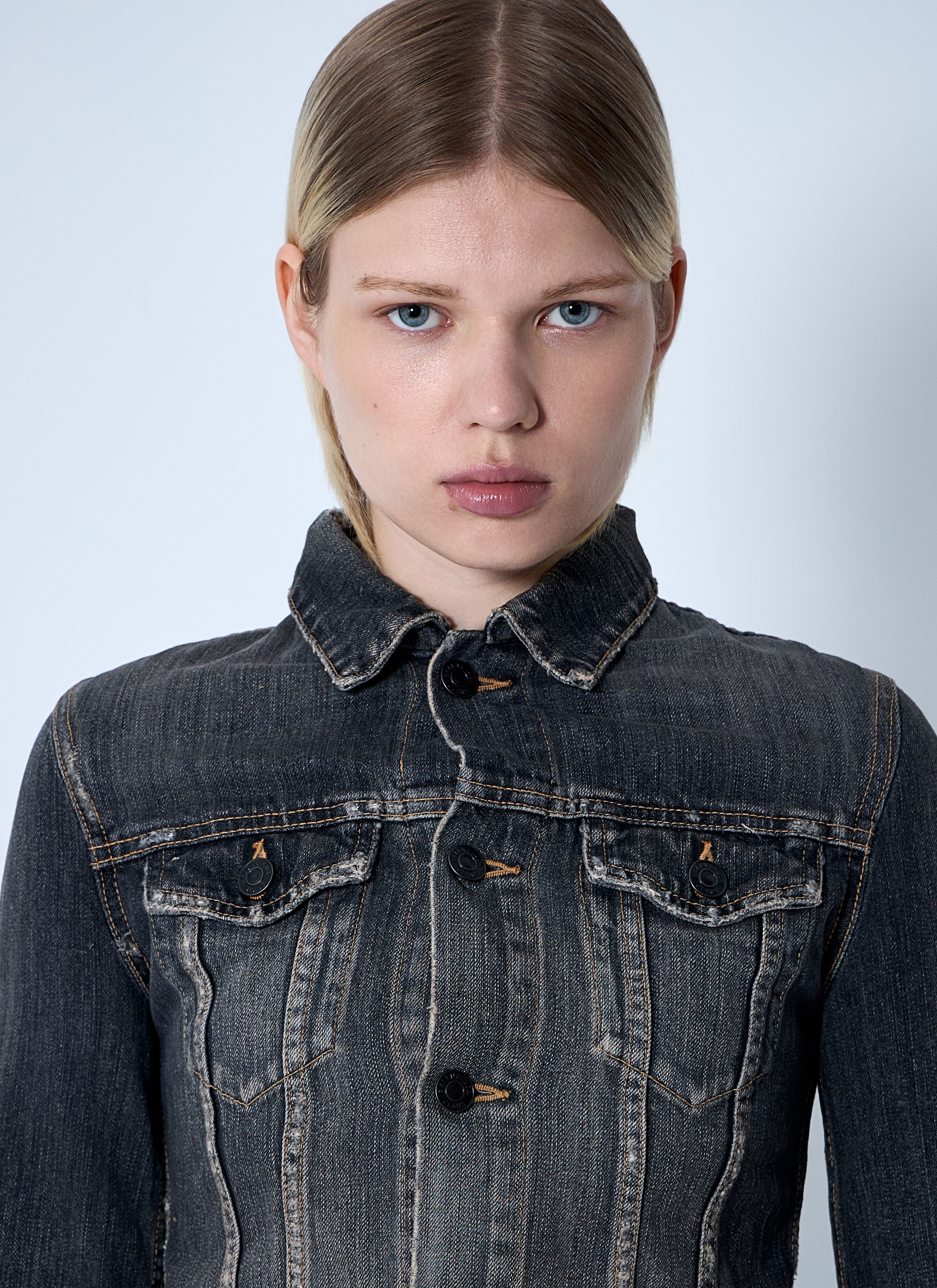 Balenciaga Lace-Up Denim Jacket Size S / US 4 / IT 40 - 5 Thumbnail