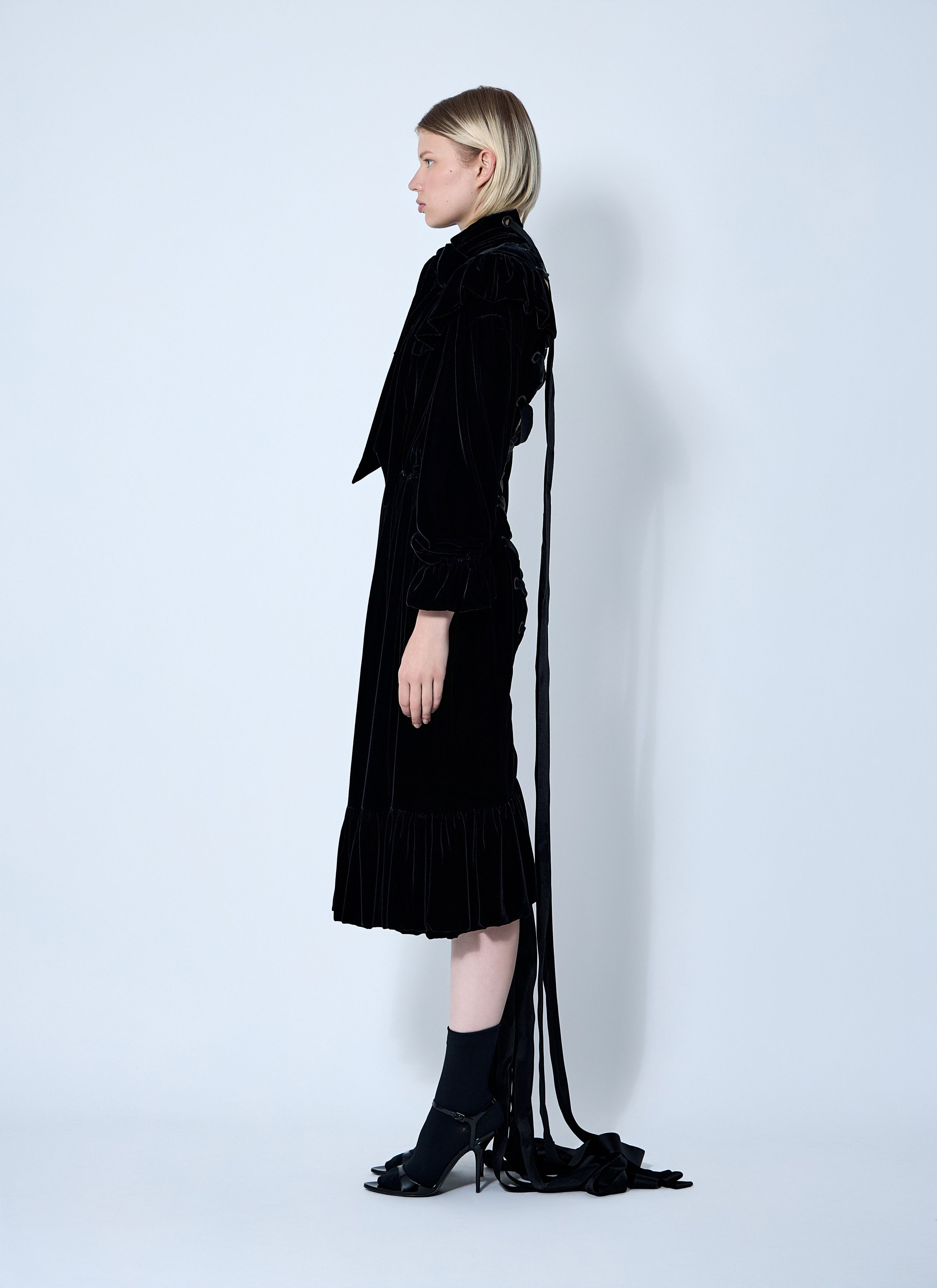 Balenciaga Lace-Up Dress Size M / US 6-8 / IT 42-44 - 3 Thumbnail