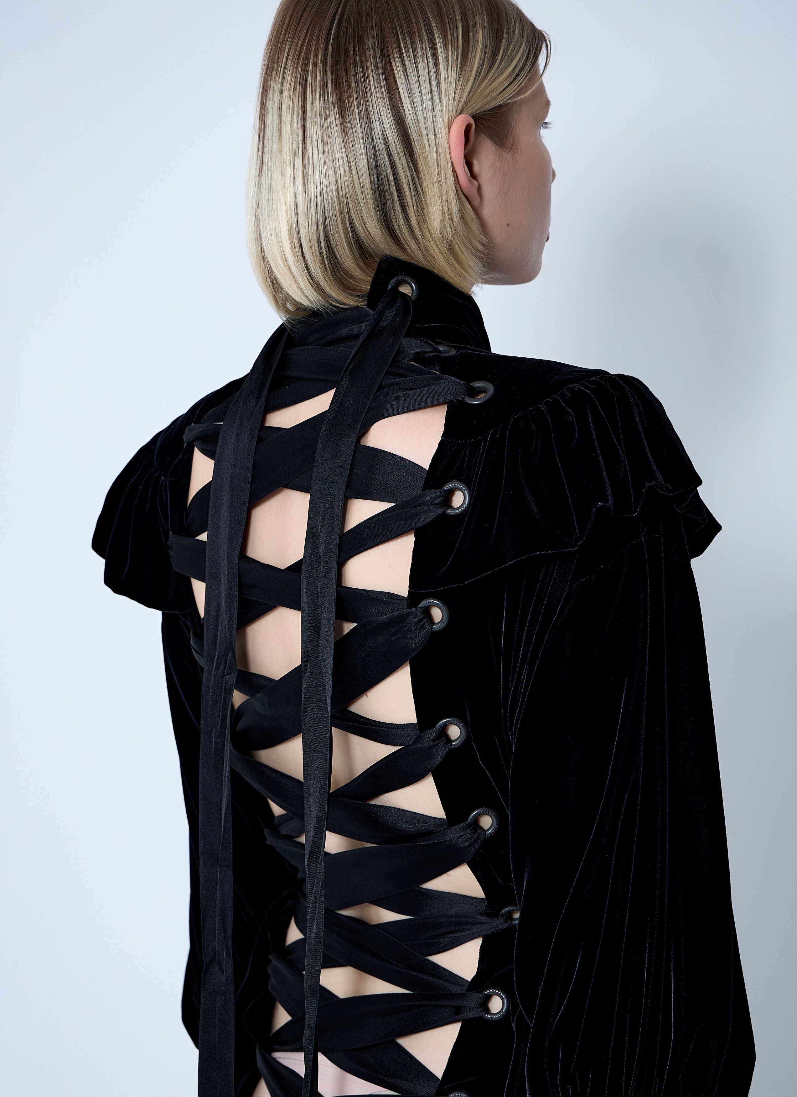 Balenciaga Lace-Up Dress Size M / US 6-8 / IT 42-44 - 6 Thumbnail