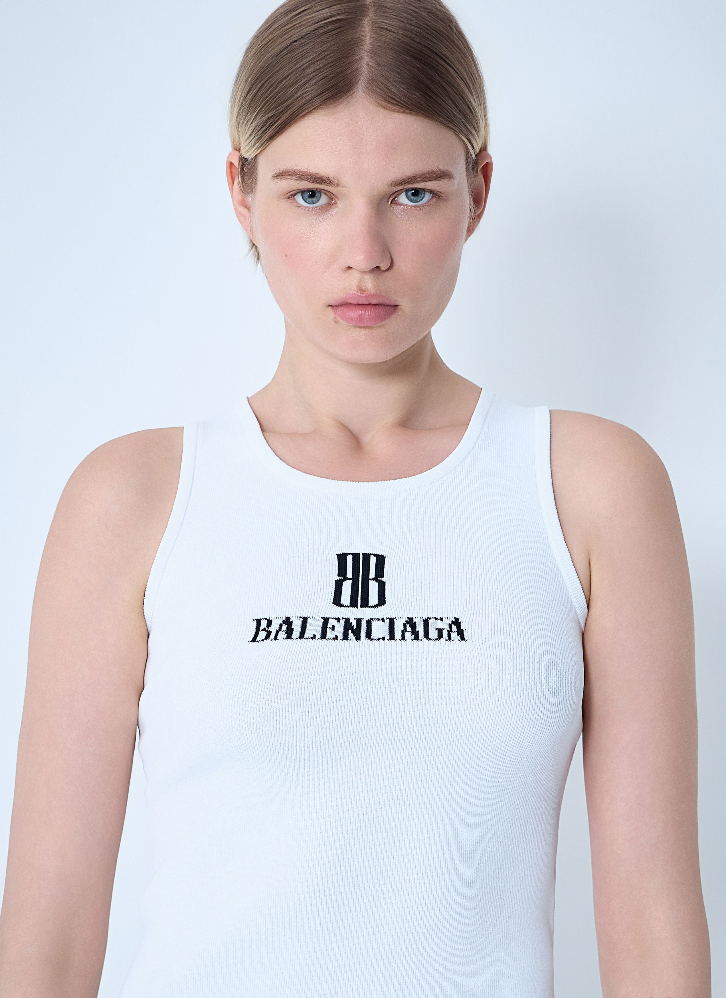 Balenciaga Logo Motif Tank Top Size M / US 6-8 / IT 42-44 - 5 Thumbnail