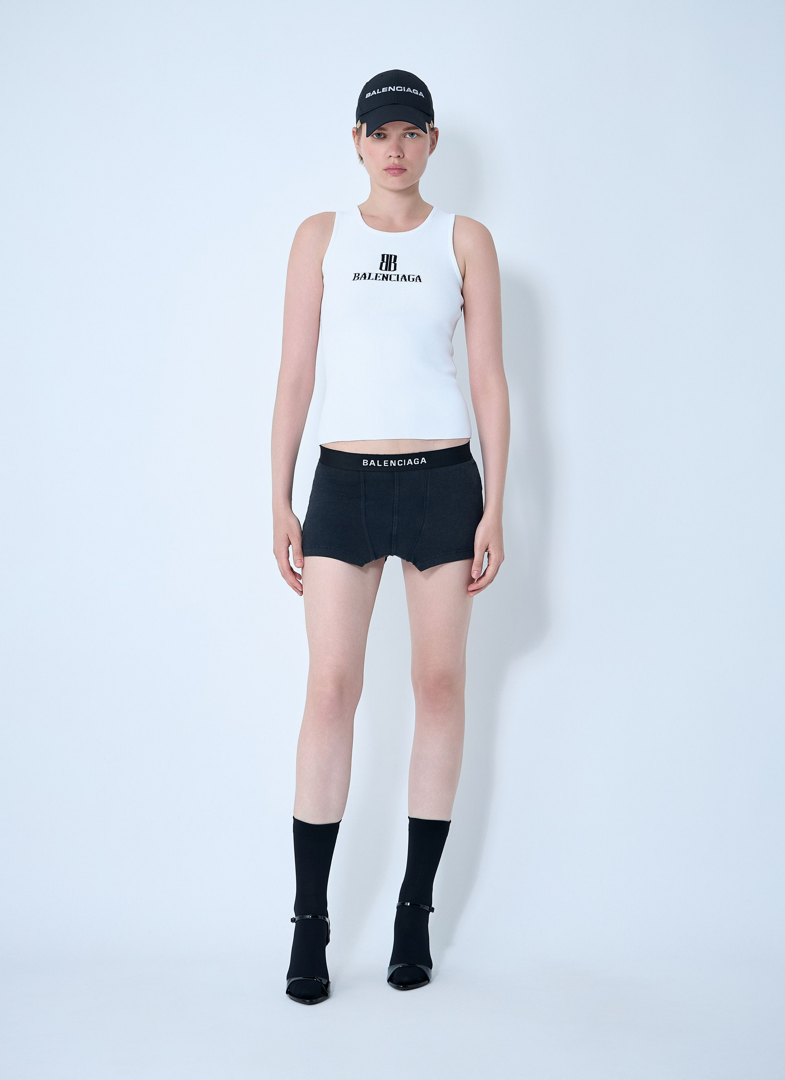 Balenciaga Logo Motif Tank Top Size XS / US 0-2 / IT 36-38 - 2 Thumbnail