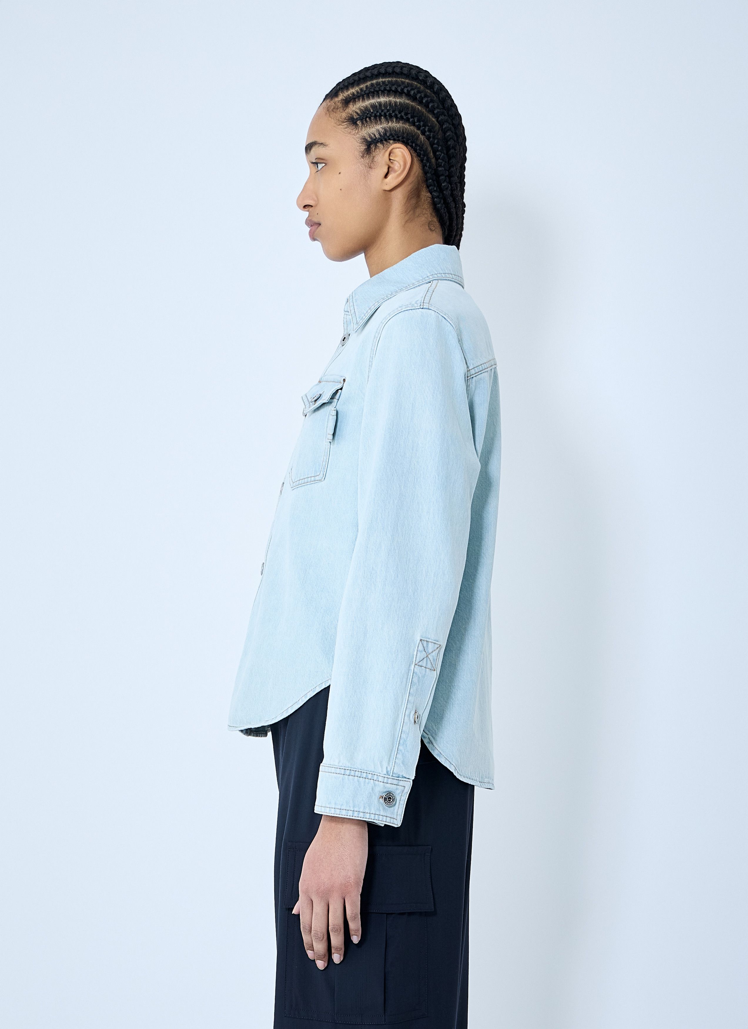 Bottega Veneta Extra Bleach Denim Shirt Size M / US 6-8 / IT 42-44 - 3 Thumbnail