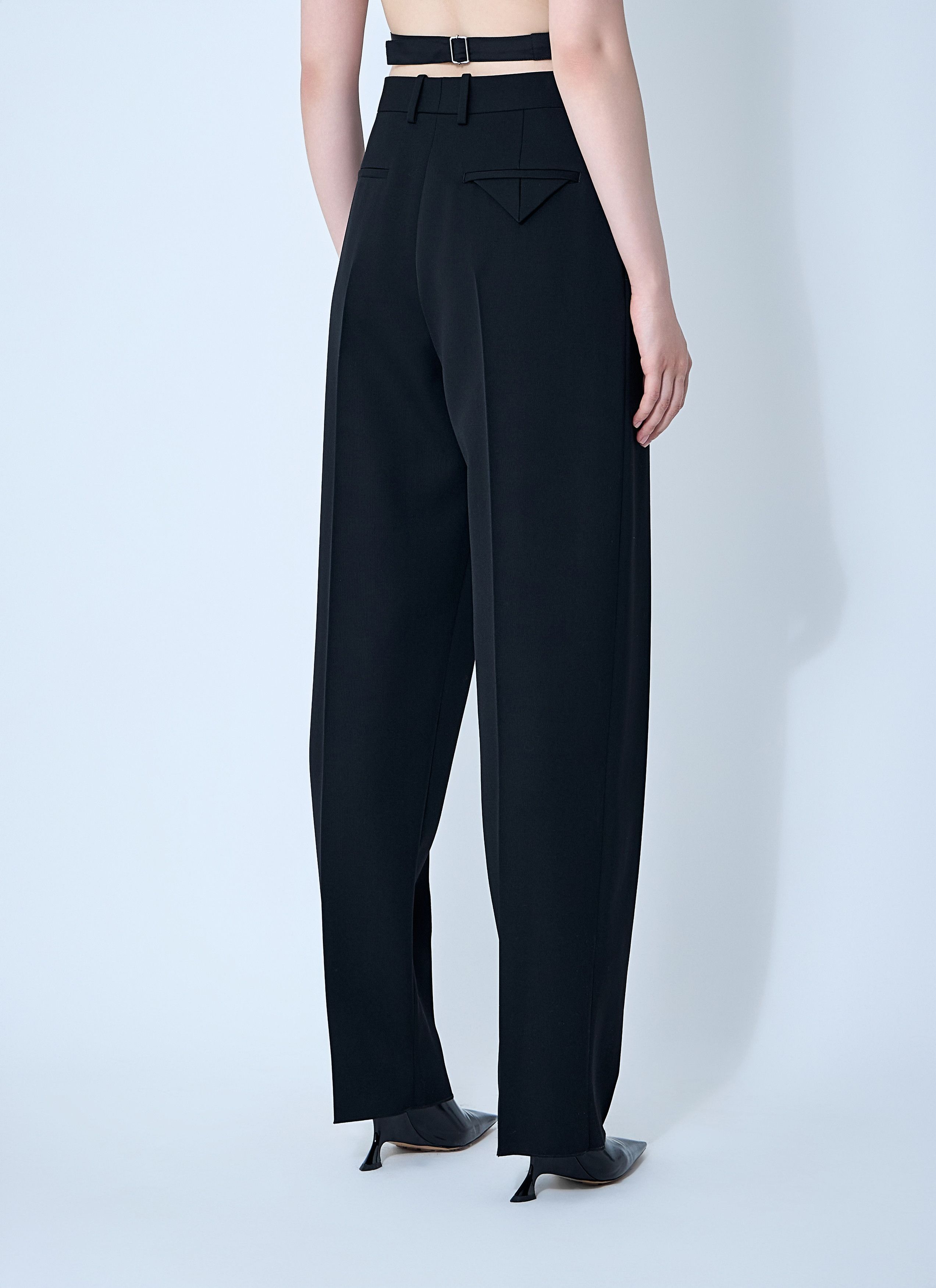 Bottega Veneta Tailored Wool Pants Size 28" / US 6 / IT 42 - 4 Thumbnail