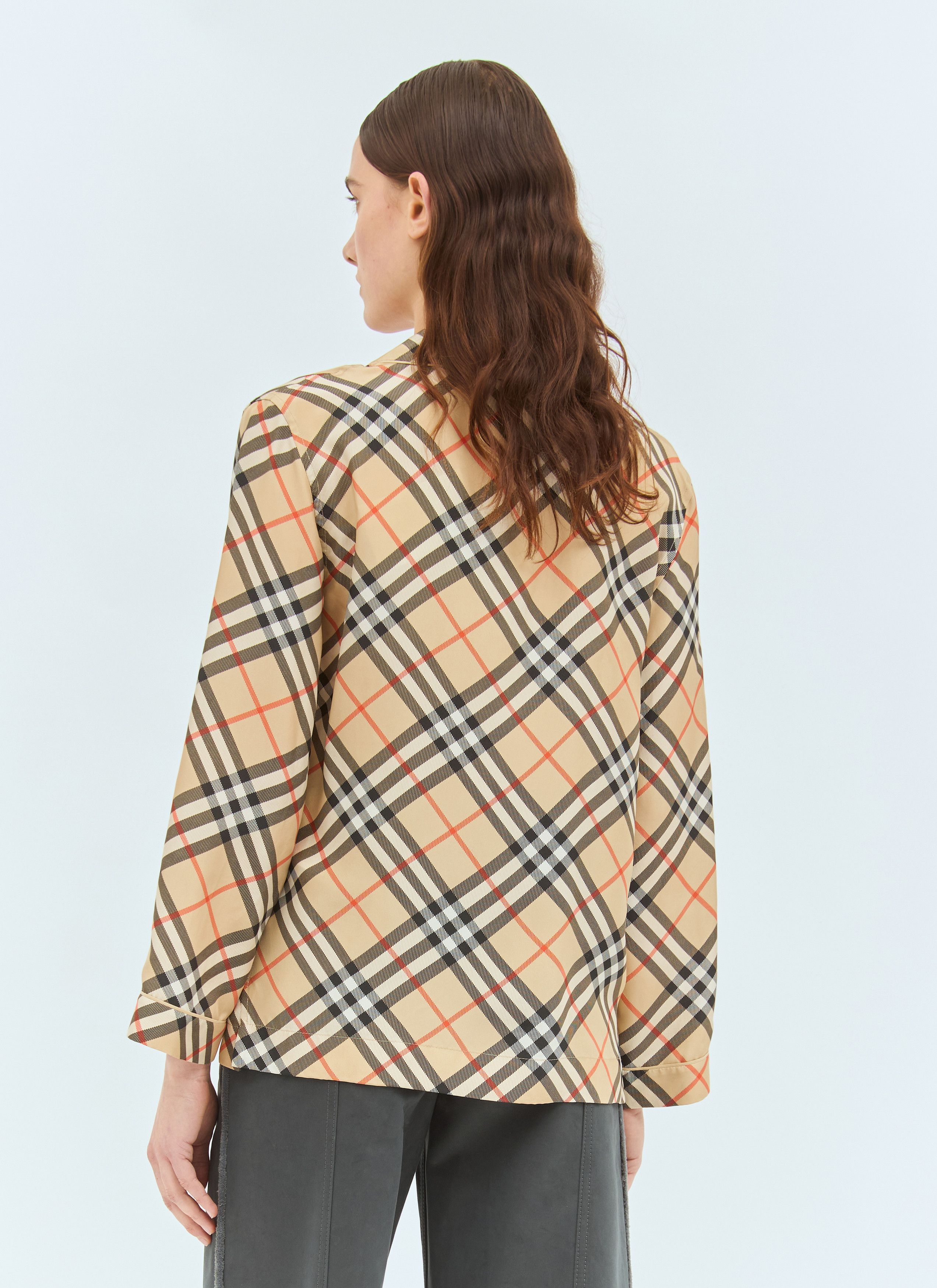 Burberry Check Silk Pyjama Shirt Size S / US 4 / IT 40 - 5 Thumbnail