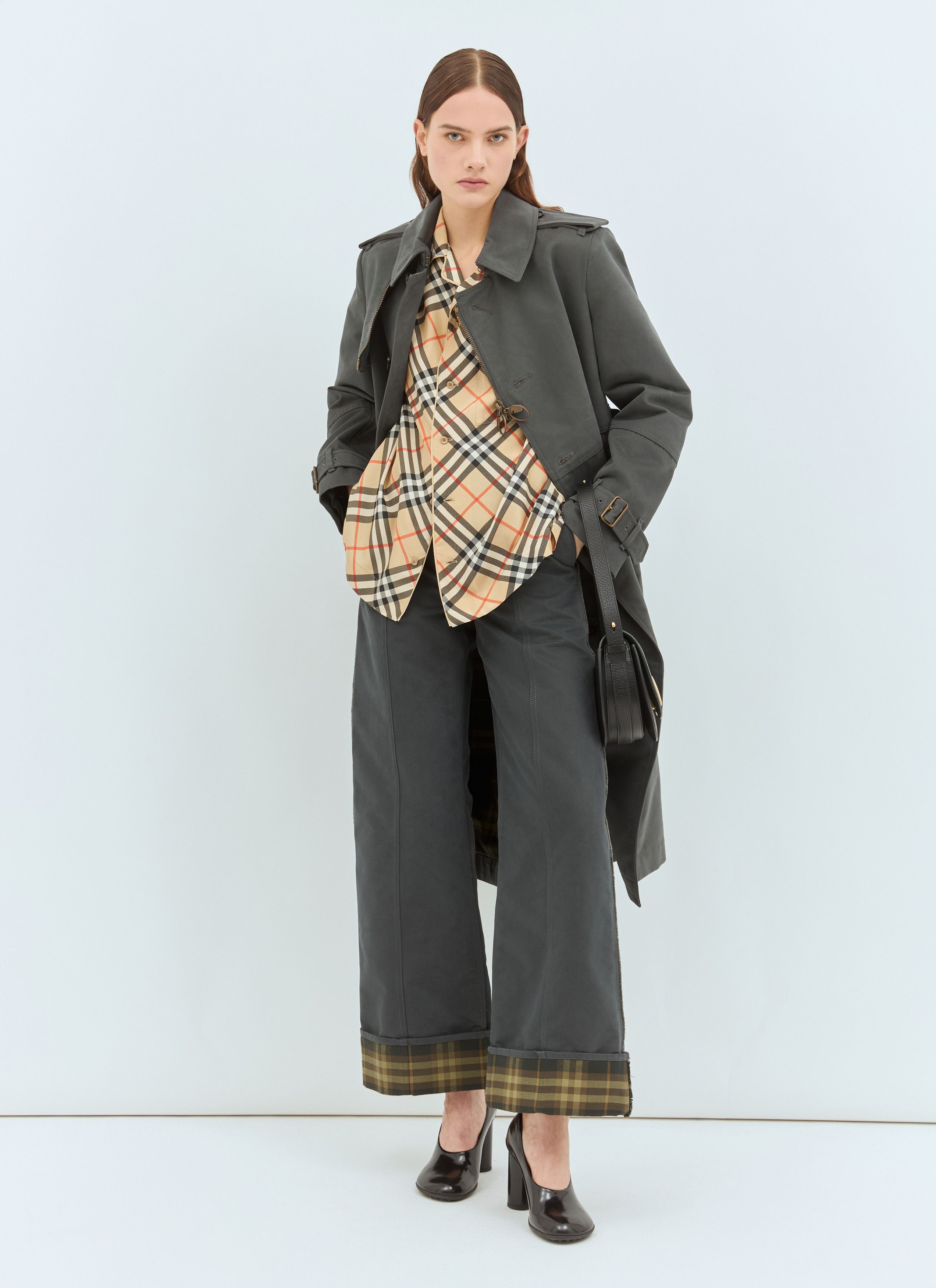 Burberry Check Silk Pyjama Shirt Size S / US 4 / IT 40 - 2 Thumbnail