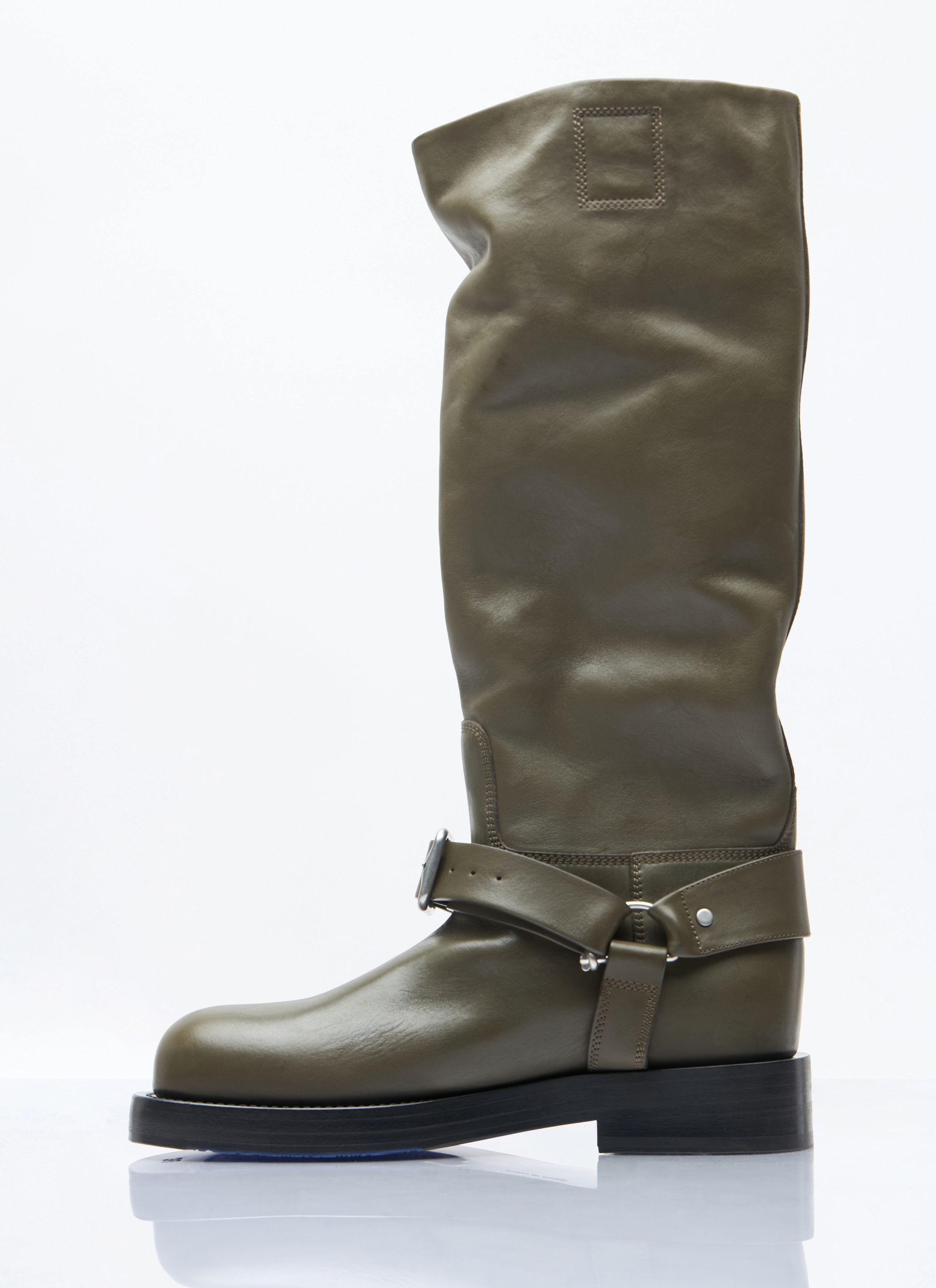 Burberry Leather Saddle High Boots Size US 6 / IT 36 - 4 Thumbnail