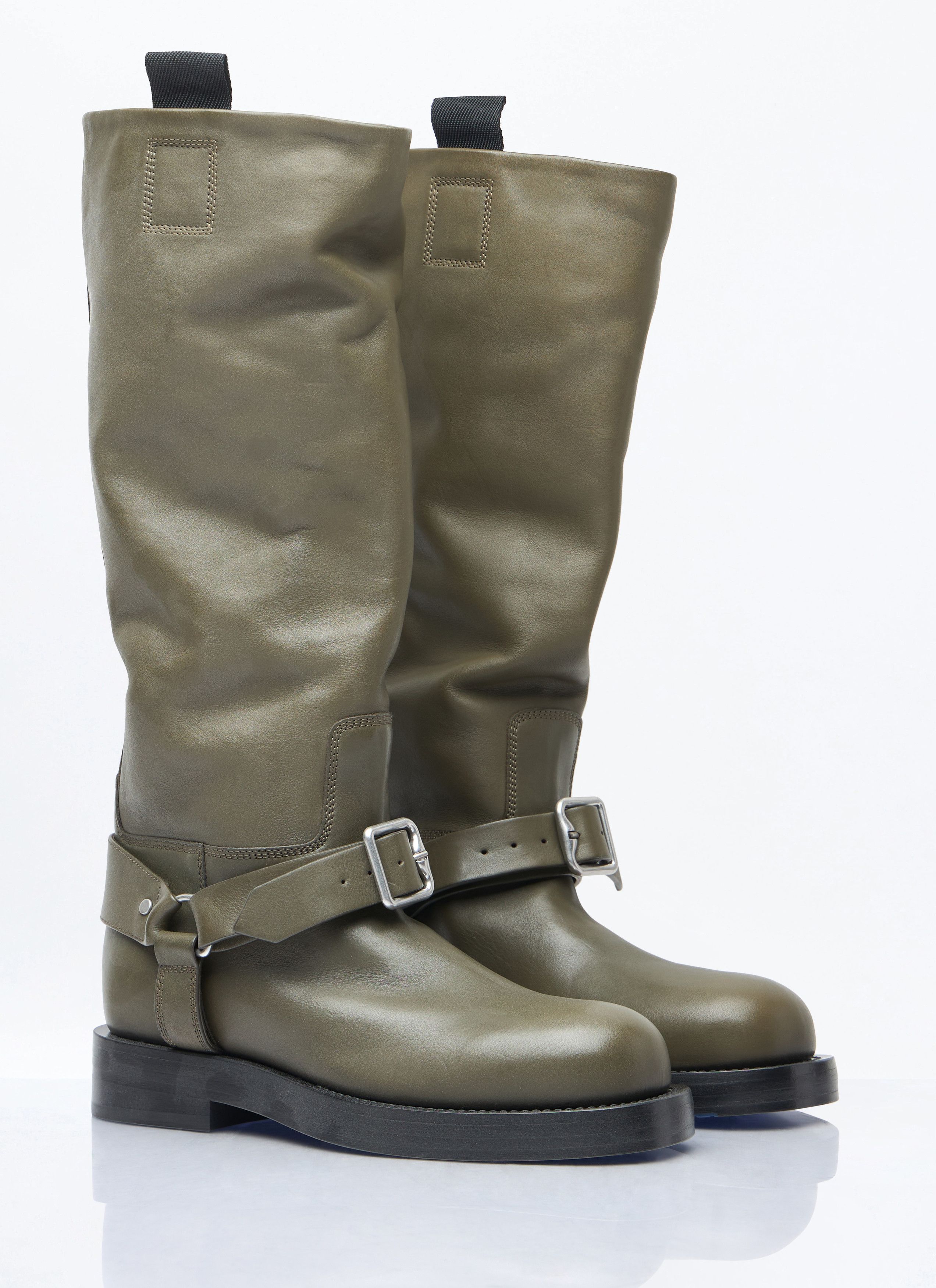 Burberry Leather Saddle High Boots Size US 6 / IT 36 - 3 Thumbnail