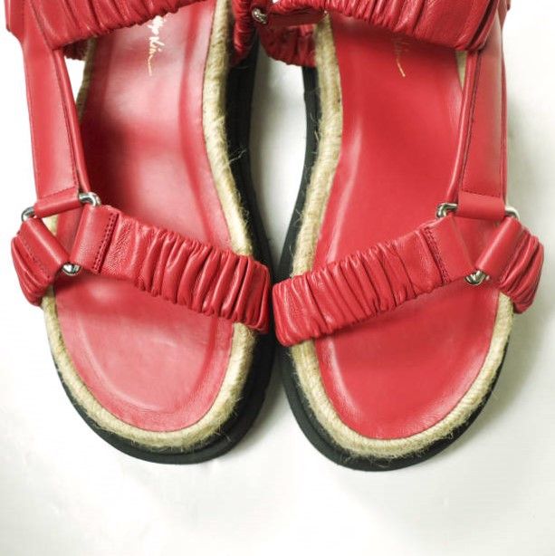 Other Other 3.1 Phillip Lim STRAPPY PLATFORM SLIDE Lamb Leather Sandals Leather Shoes SSE-1T753VNP Size ONE SIZE - 5 Thumbnail