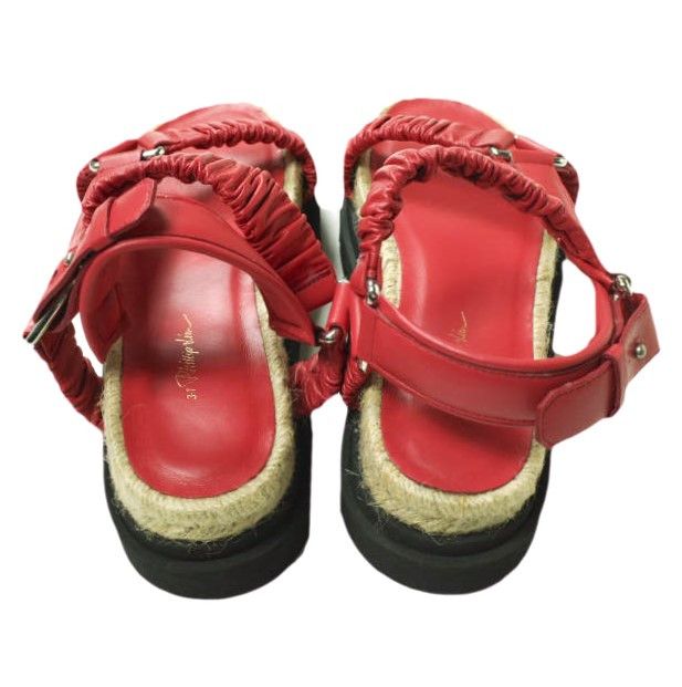 Other Other 3.1 Phillip Lim STRAPPY PLATFORM SLIDE Lamb Leather Sandals Leather Shoes SSE-1T753VNP Size ONE SIZE - 4 Thumbnail