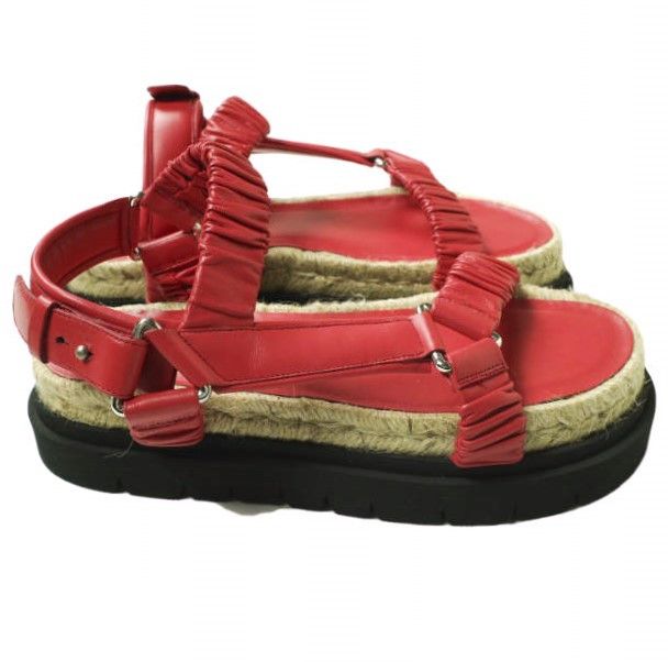 Other Other 3.1 Phillip Lim STRAPPY PLATFORM SLIDE Lamb Leather Sandals Leather Shoes SSE-1T753VNP Size ONE SIZE - 3 Thumbnail