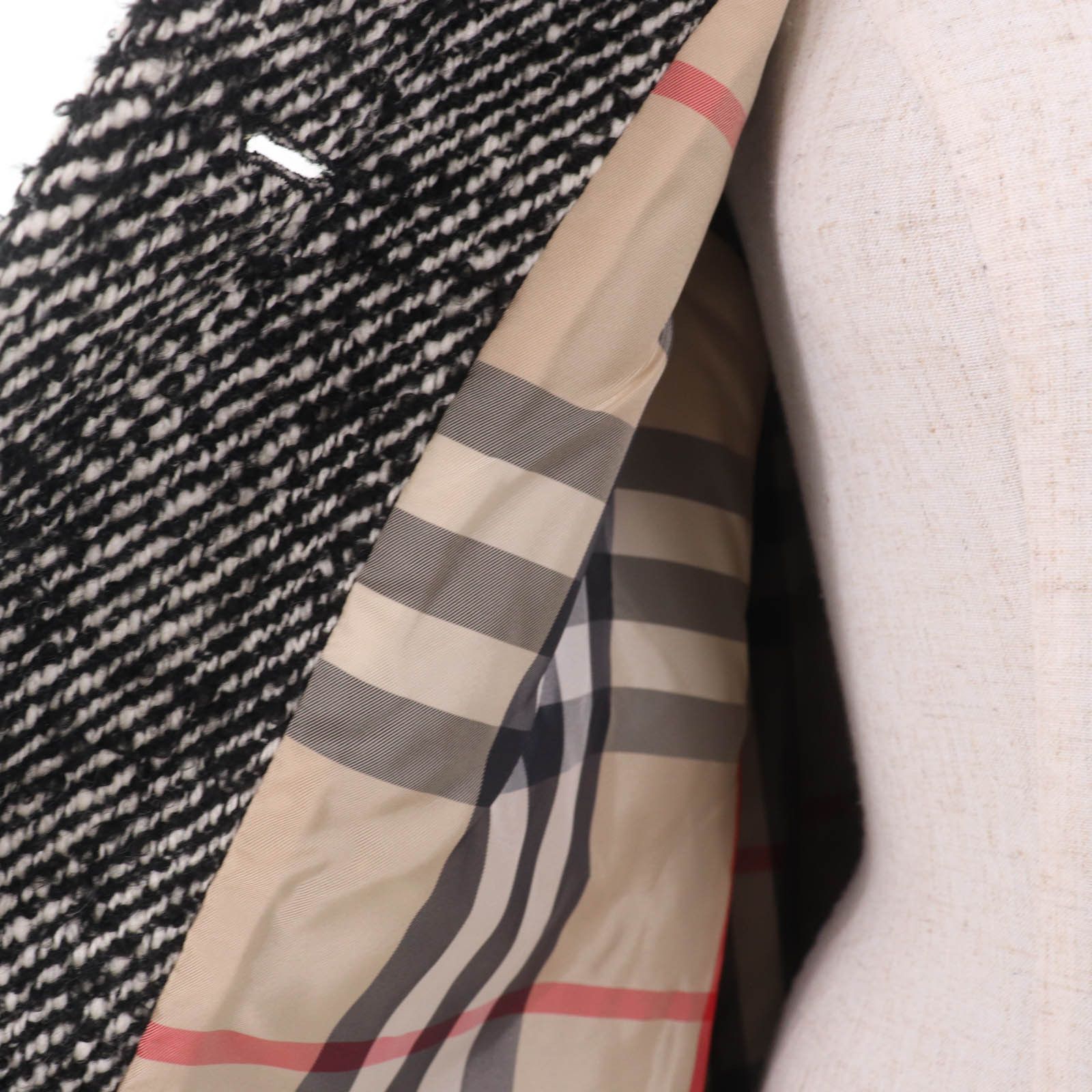 Burberry Burberry Burberry London Nova check Mohair Wool Coat Leather Outerwear DUTY FREE for USA Size ONE SIZE - 5 Thumbnail