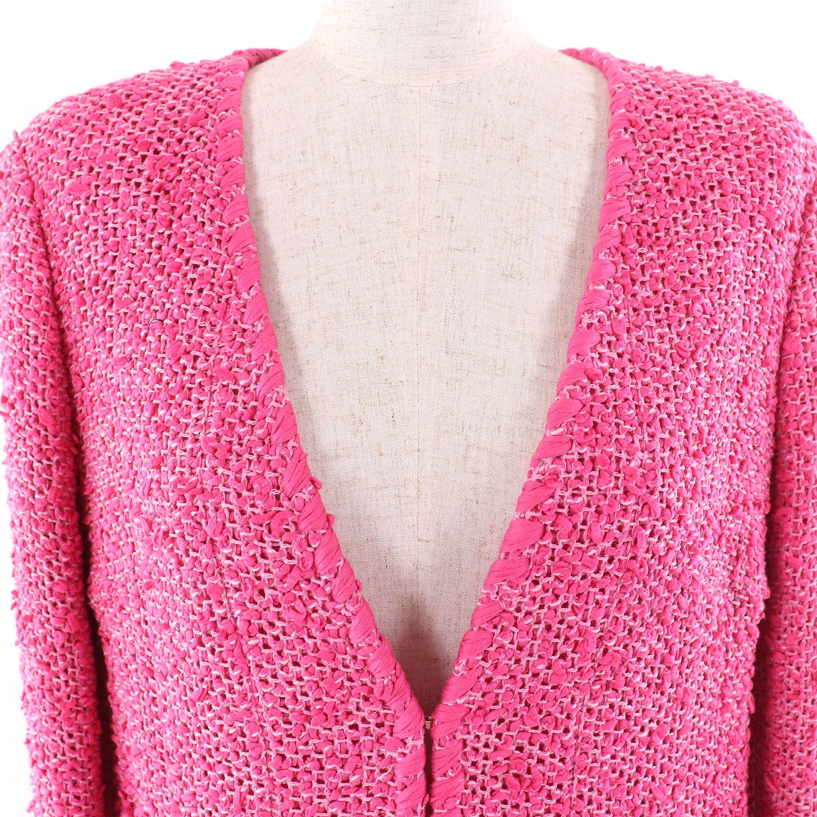 Chanel Chanel Chanel COCO Mark Tweed Cotton Jacket Cotton Outerwear P70041 Size ONE SIZE - 4 Thumbnail