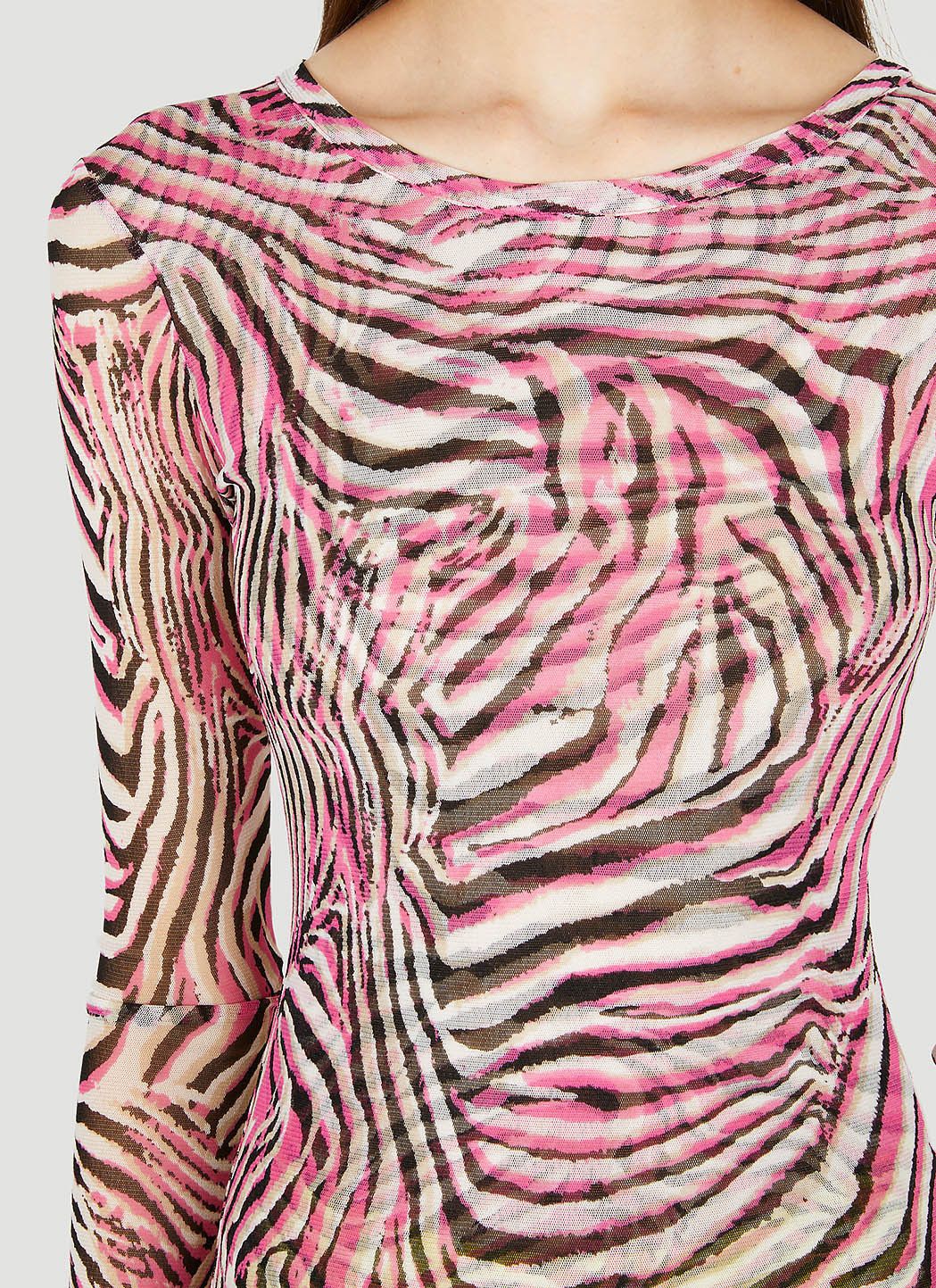 Collina Strada Cardio Animal Print Crewneck Top Size L / US 10 / IT 46 - 5 Thumbnail