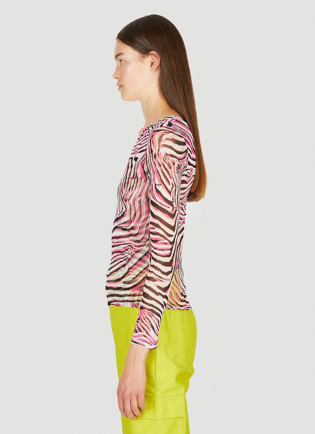 Collina Strada Cardio Animal Print Crewneck Top Size L / US 10 / IT 46 - 3 Thumbnail