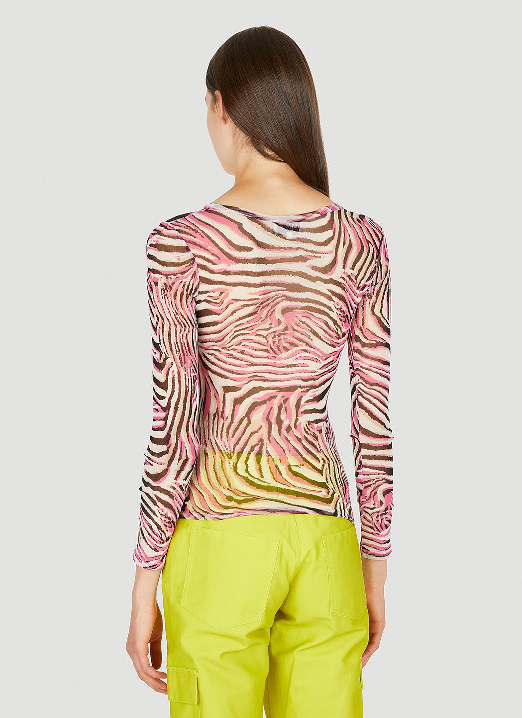 Collina Strada Cardio Animal Print Crewneck Top Size L / US 10 / IT 46 - 4 Thumbnail
