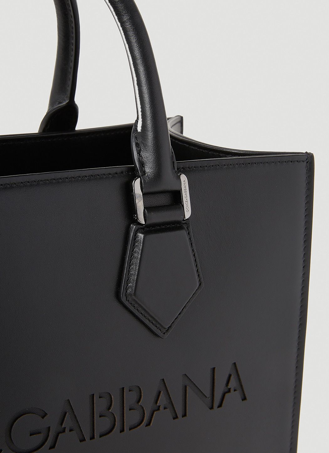 Dolce & Gabbana Debossed Logo Tote Bag Size ONE SIZE - 6 Thumbnail