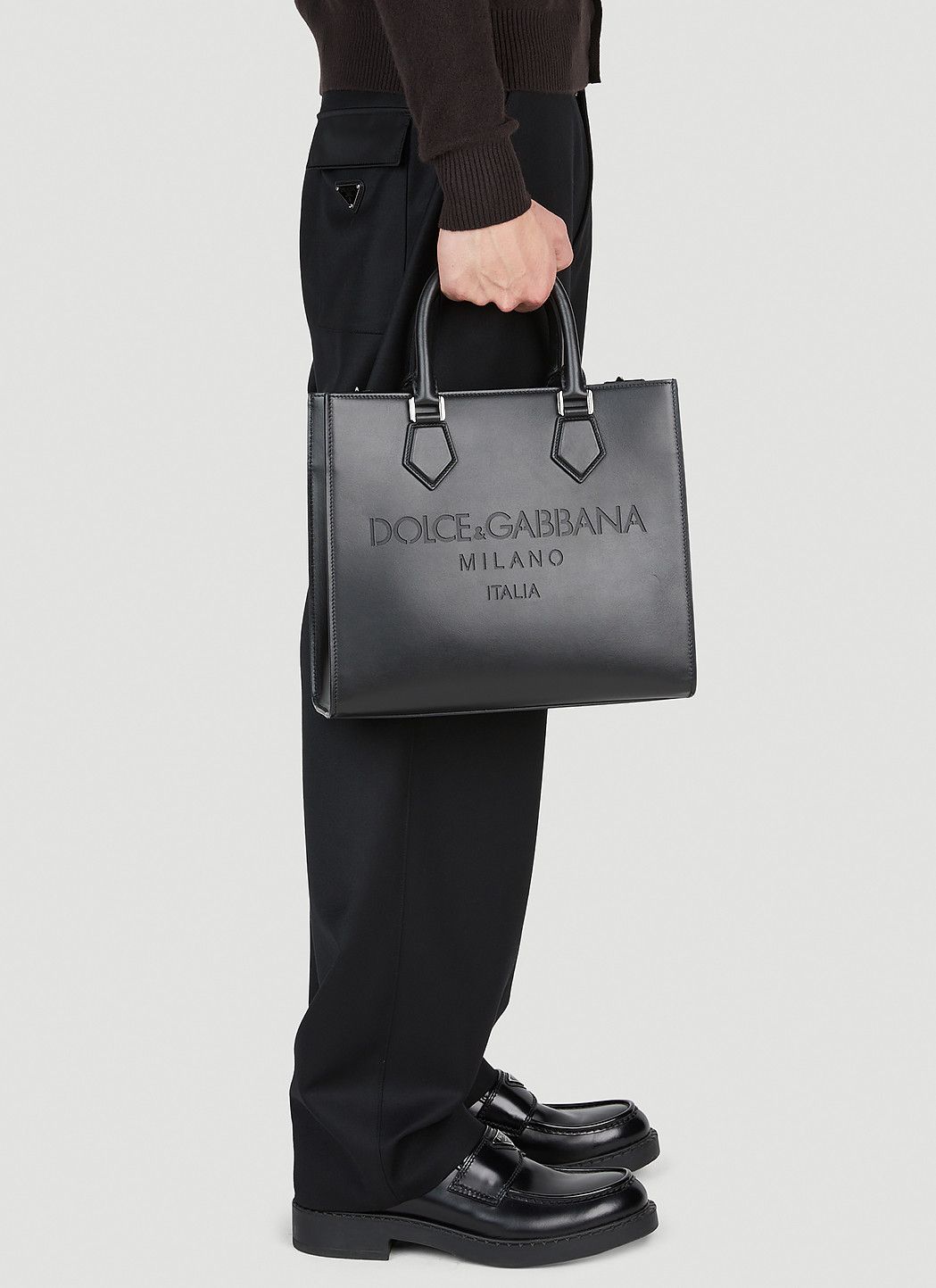 Dolce & Gabbana Debossed Logo Tote Bag Size ONE SIZE - 2 Thumbnail