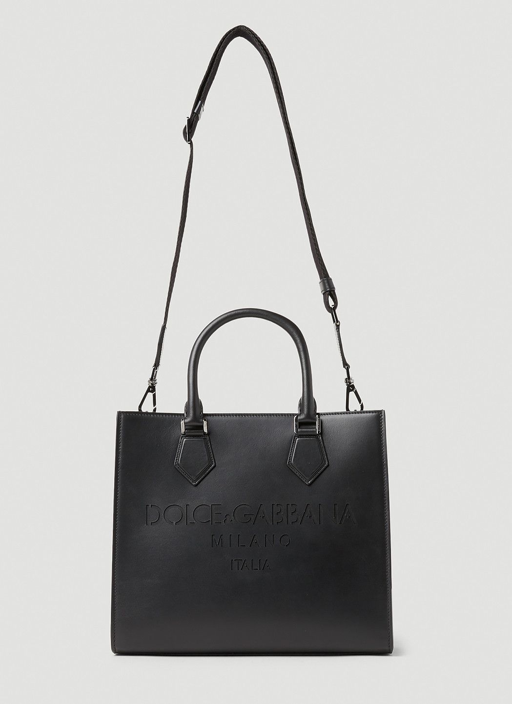 Dolce & Gabbana Debossed Logo Tote Bag Size ONE SIZE - 4 Thumbnail