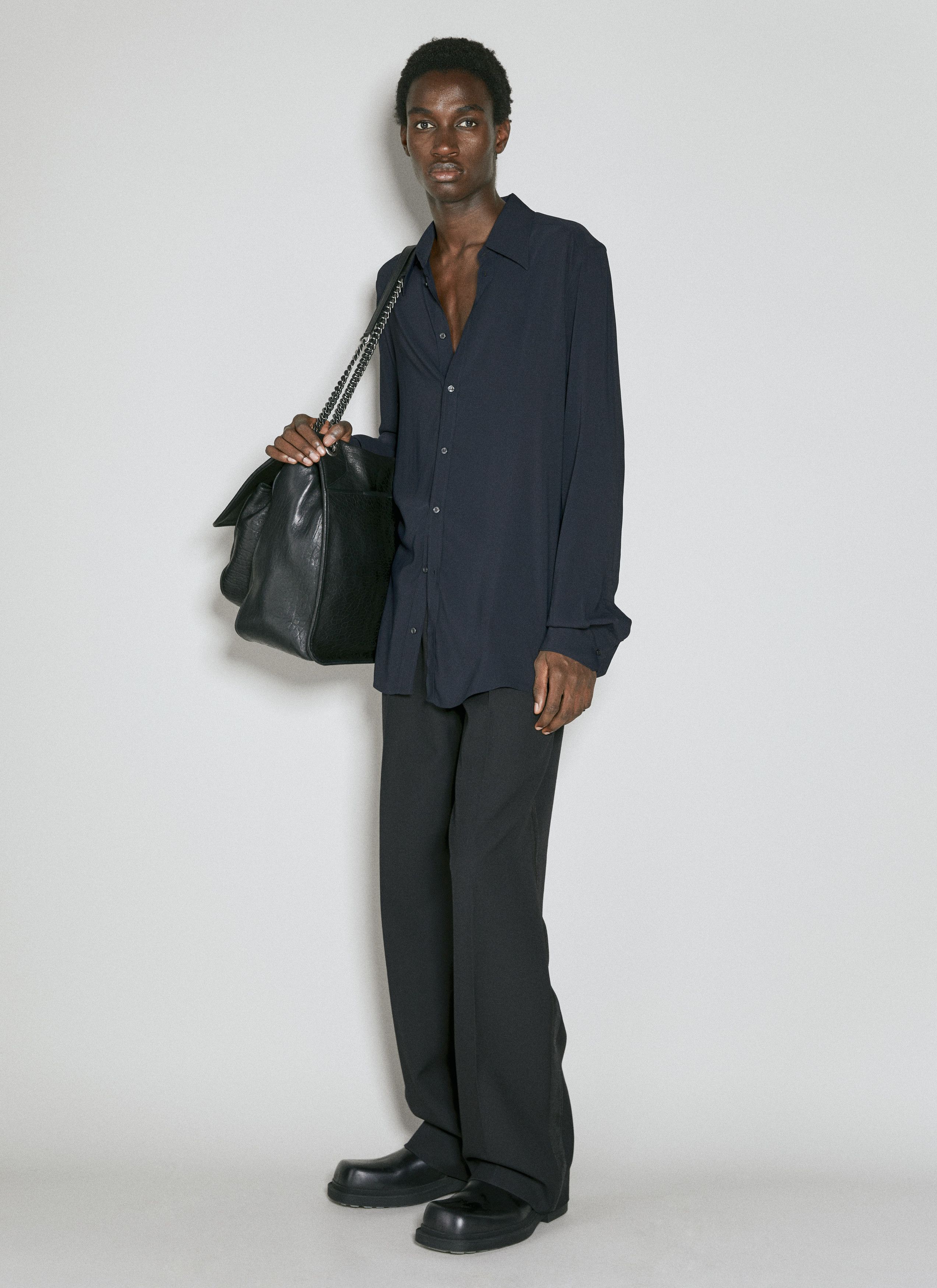 Dolce & Gabbana Martini Fit Stretch Charmeuse Shirt Size US XL / EU 56 / 4 - 3 Thumbnail