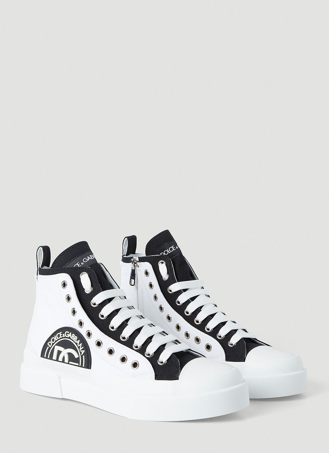 Dolce & Gabbana Portofino High Top Sneakers Size US 6 / IT 36 - 2 Thumbnail