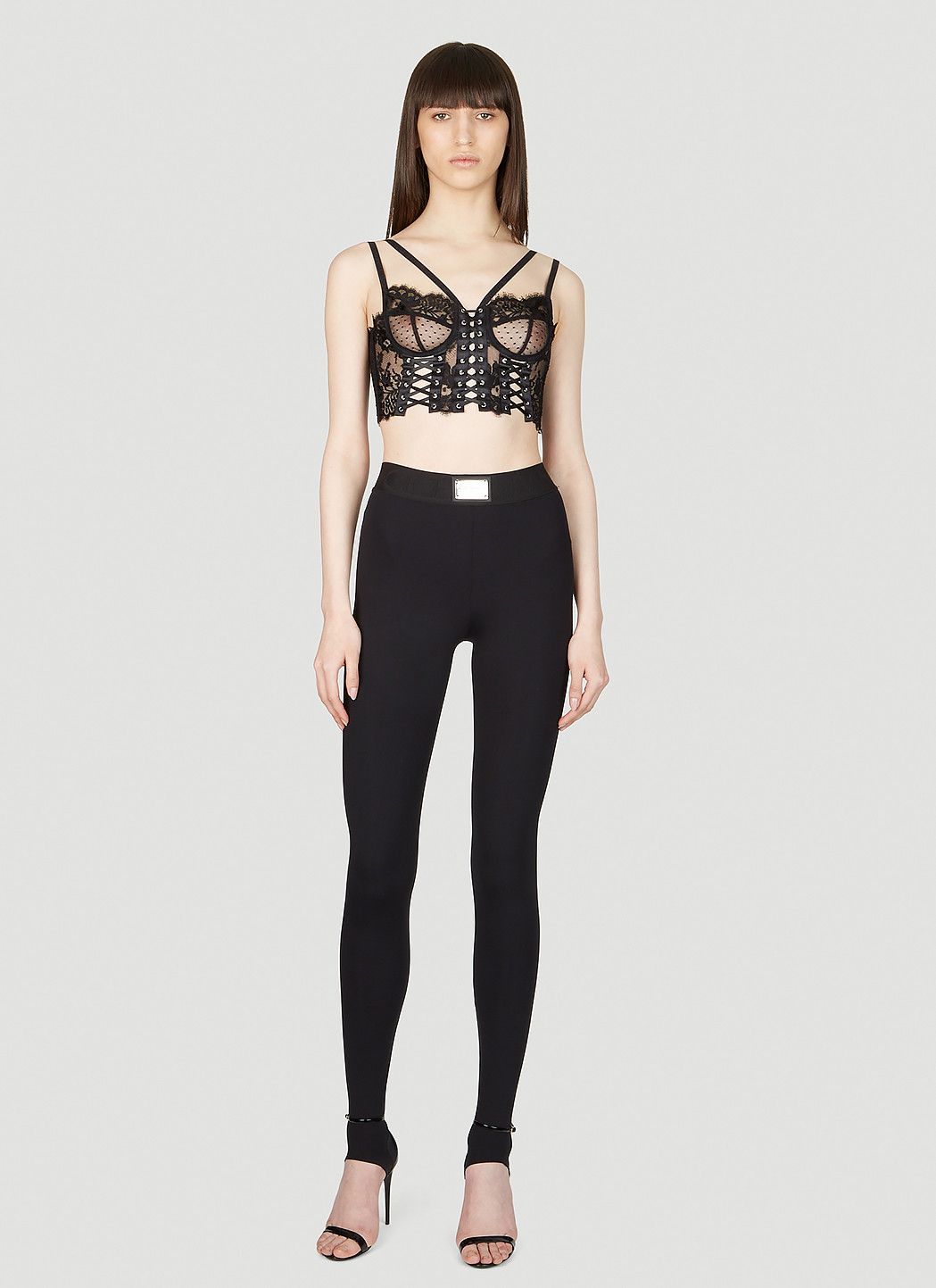 Dolce & Gabbana Floral Lace Bralette Top Size M / US 6-8 / IT 42-44 - 2 Thumbnail
