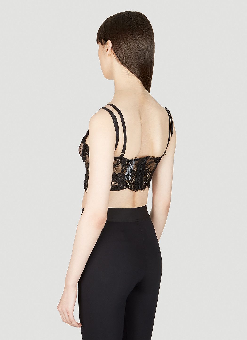 Dolce & Gabbana Floral Lace Bralette Top Size M / US 6-8 / IT 42-44 - 4 Thumbnail