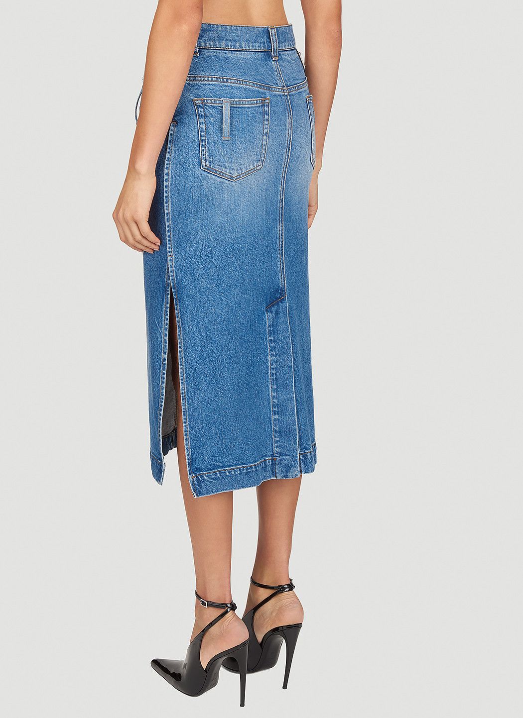 Denim Midi Skirt