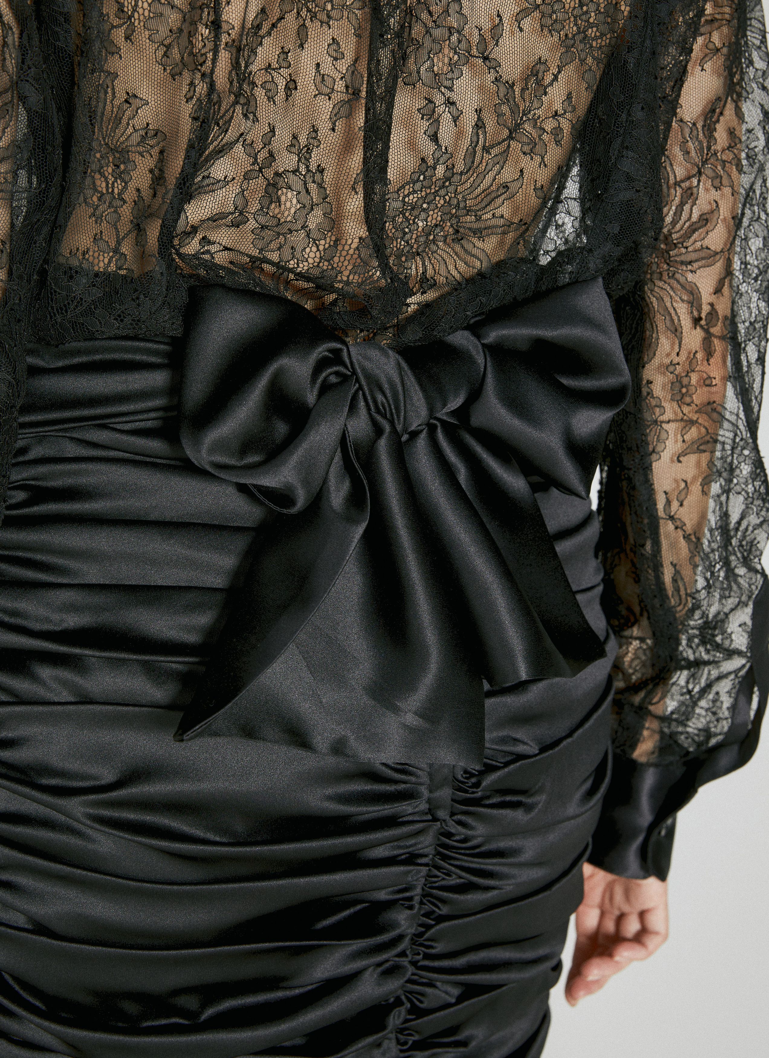 Dolce & Gabbana Ruched Silk Mini Skirt Size 28" / US 6 / IT 42 - 3 Thumbnail