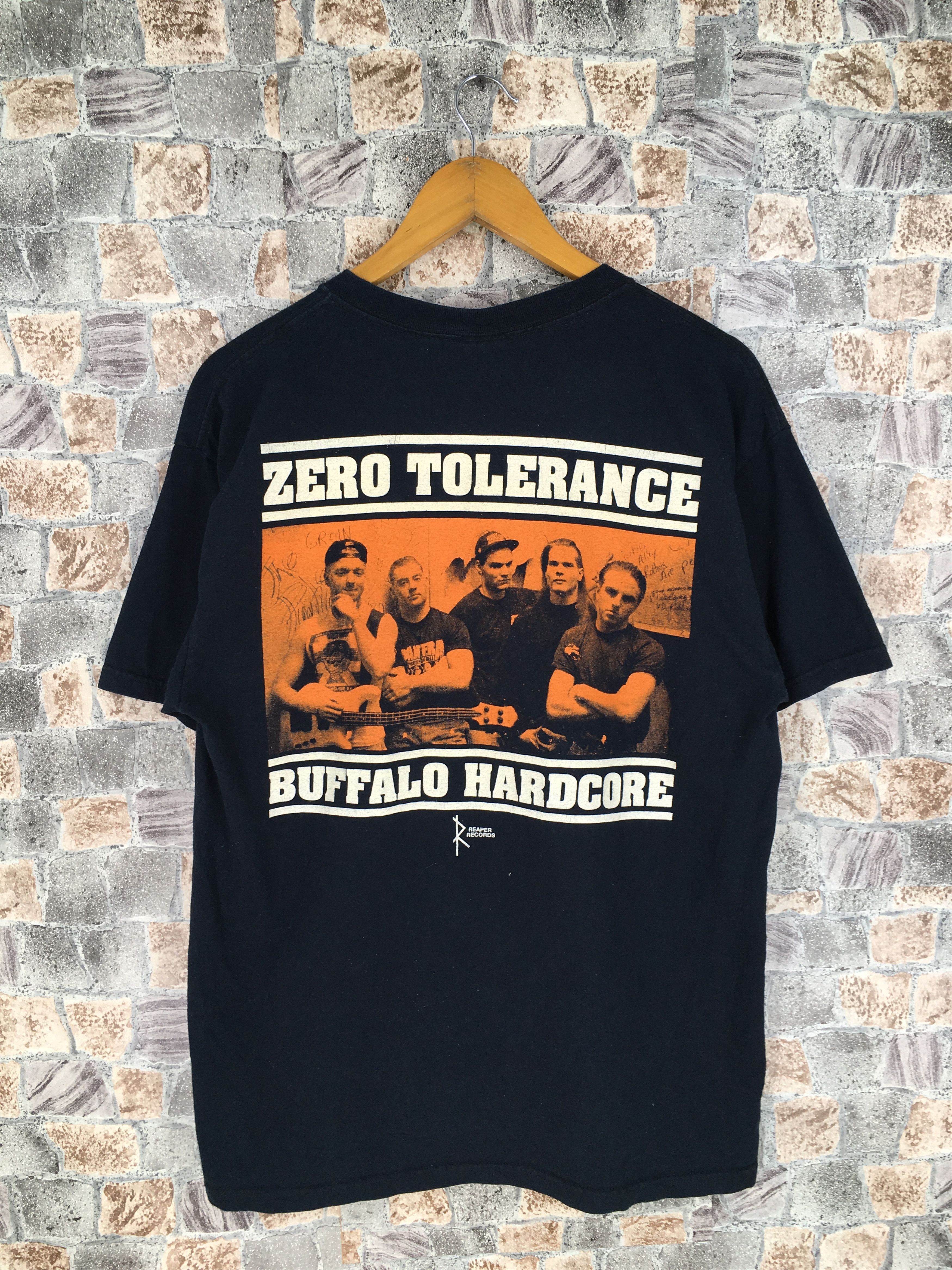 Vintage ZERO TOLERANCE Band Shirt Mens Large Vintage 90's Zero